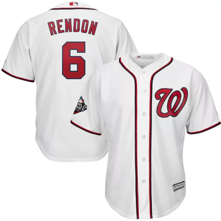Personalized Washington nationals 6 anthony rendon white 2019 world series bound cool base jersey 2590