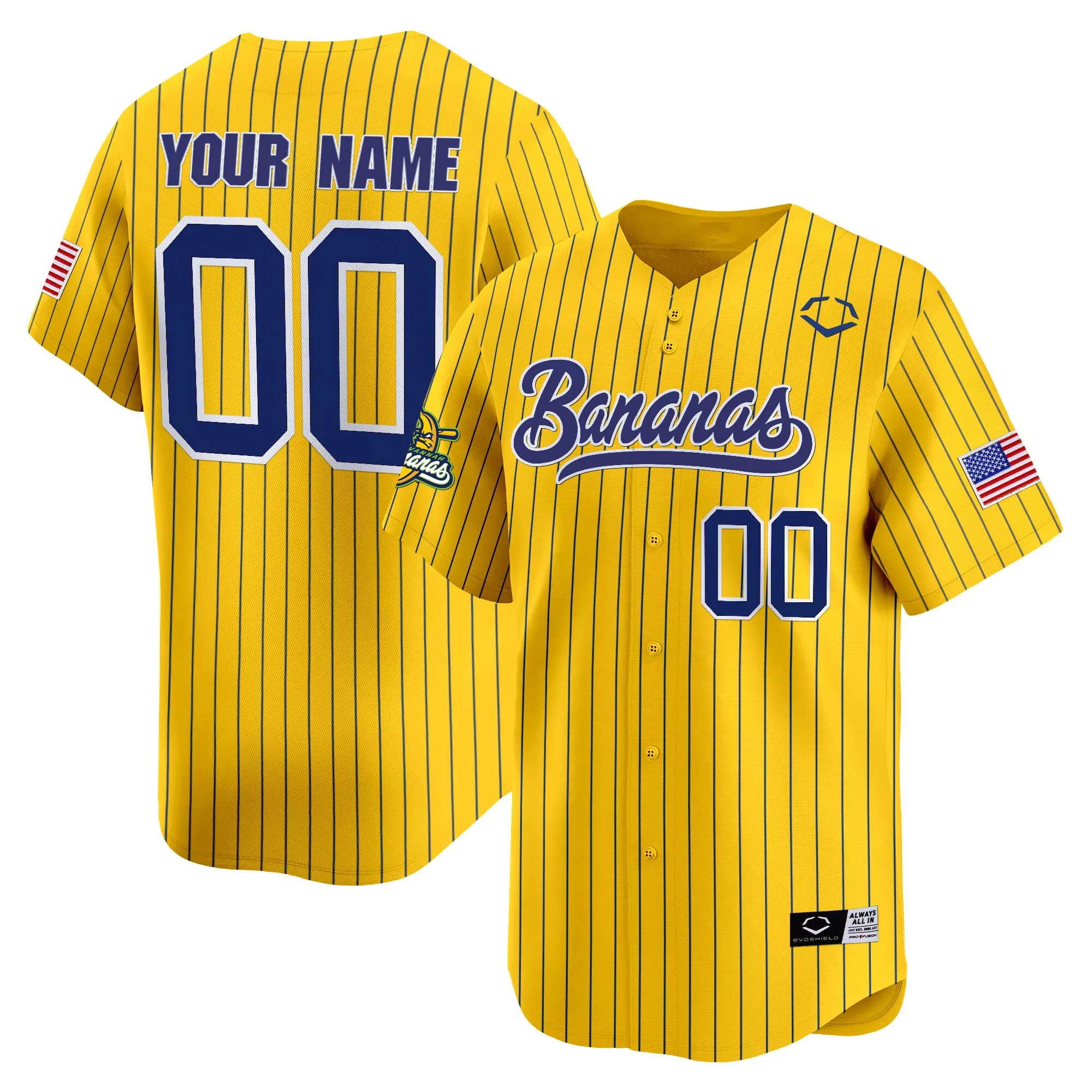 savannah bananas vapor premier limited custom jersey all stitched cream men