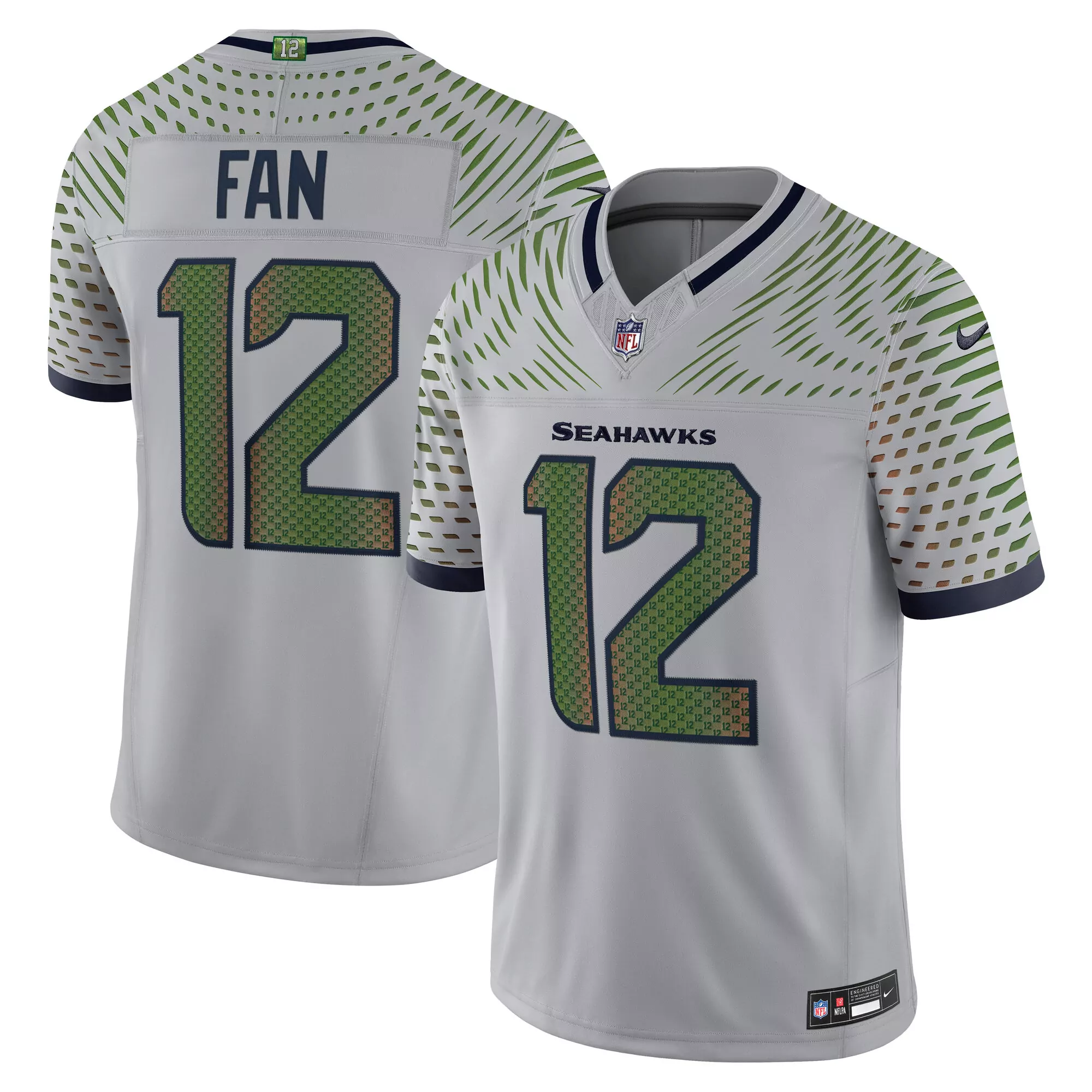 men s 12s navy seattle seahawks vapor f u s e limited jersey