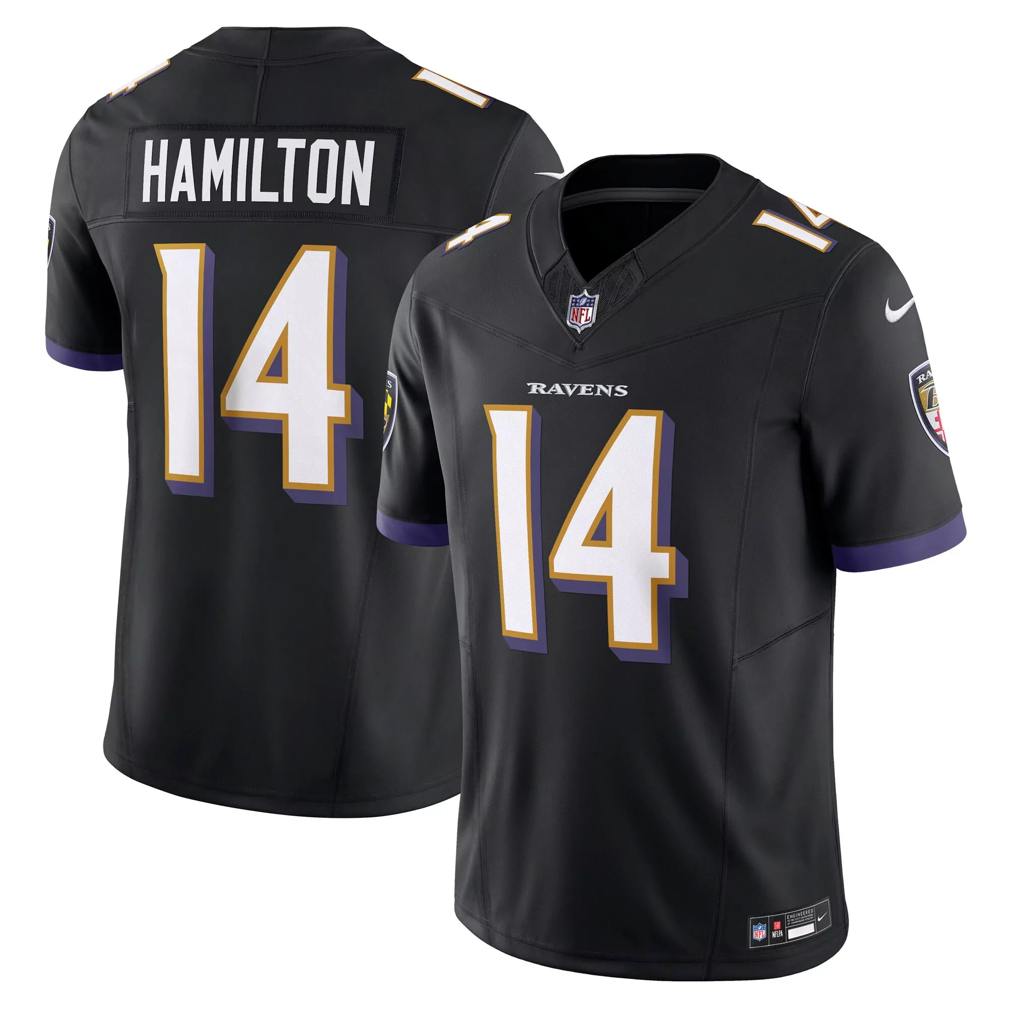 men s baltimore ravens justin tucker purple vapor f u s e limited jersey
