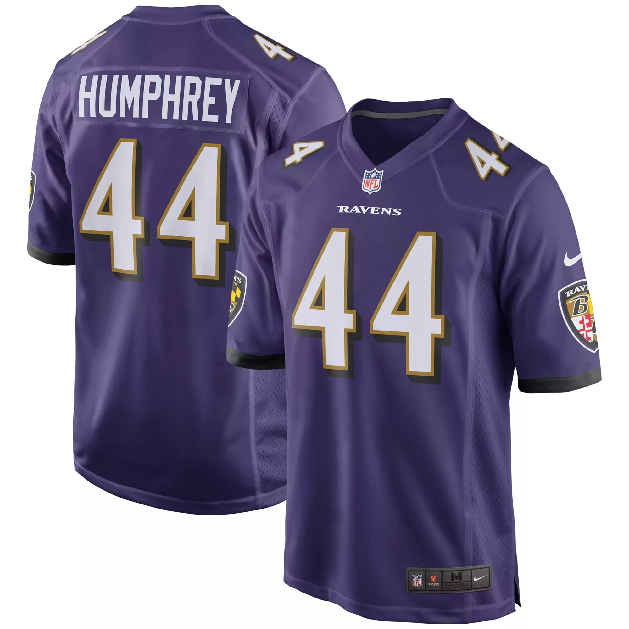 men s baltimore ravens marlon humphrey purple game team jersey