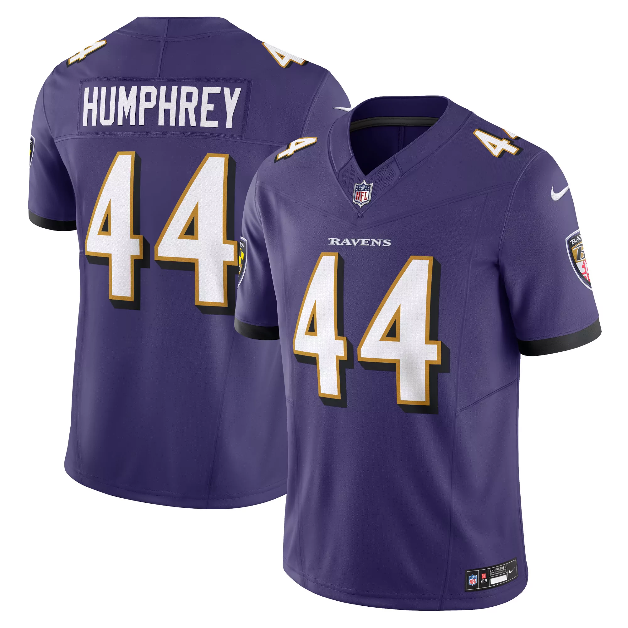 men s baltimore ravens marlon humphrey purple game team jersey