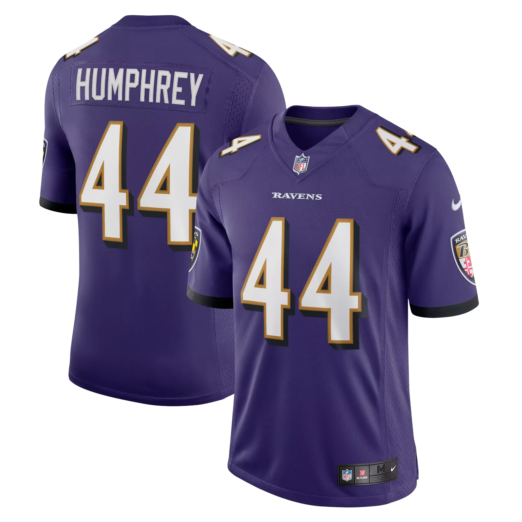 men s baltimore ravens marlon humphrey purple game team jersey