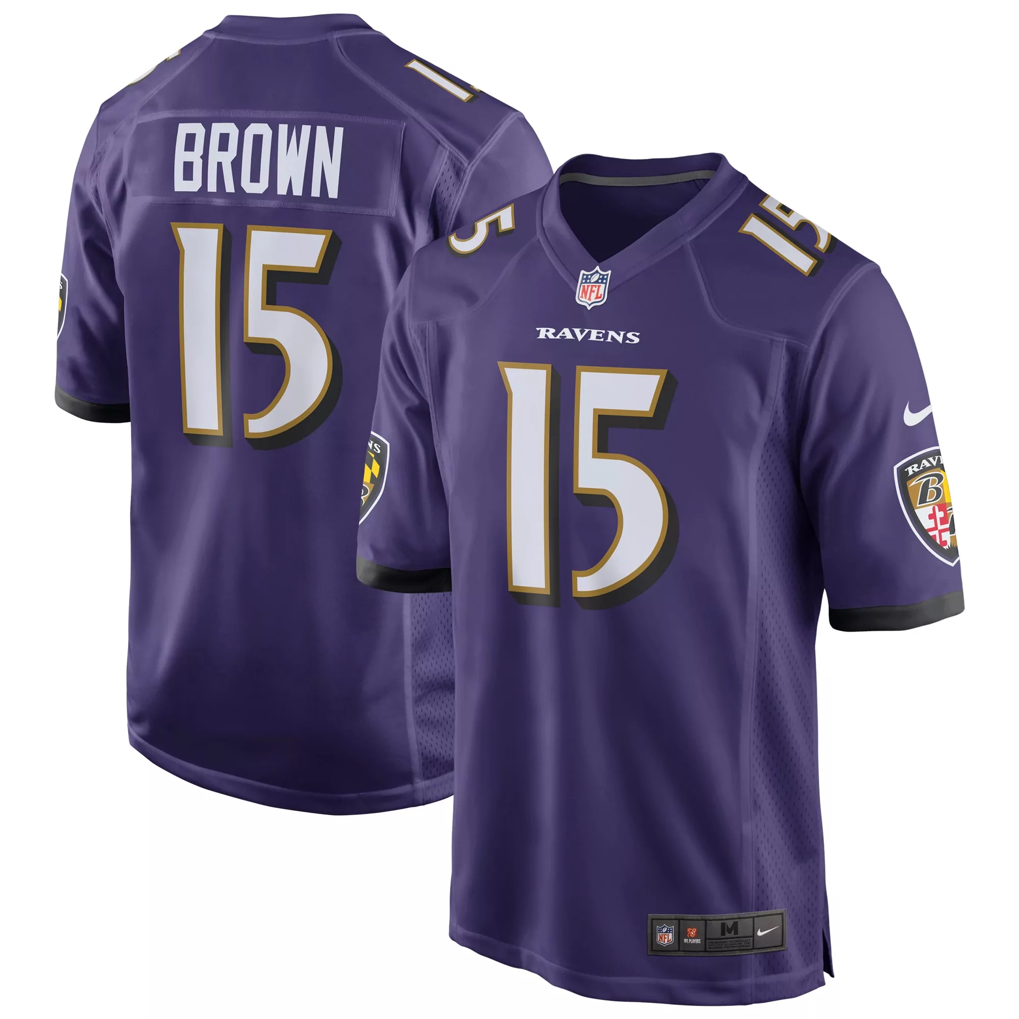 men s baltimore ravens marlon humphrey purple game team jersey