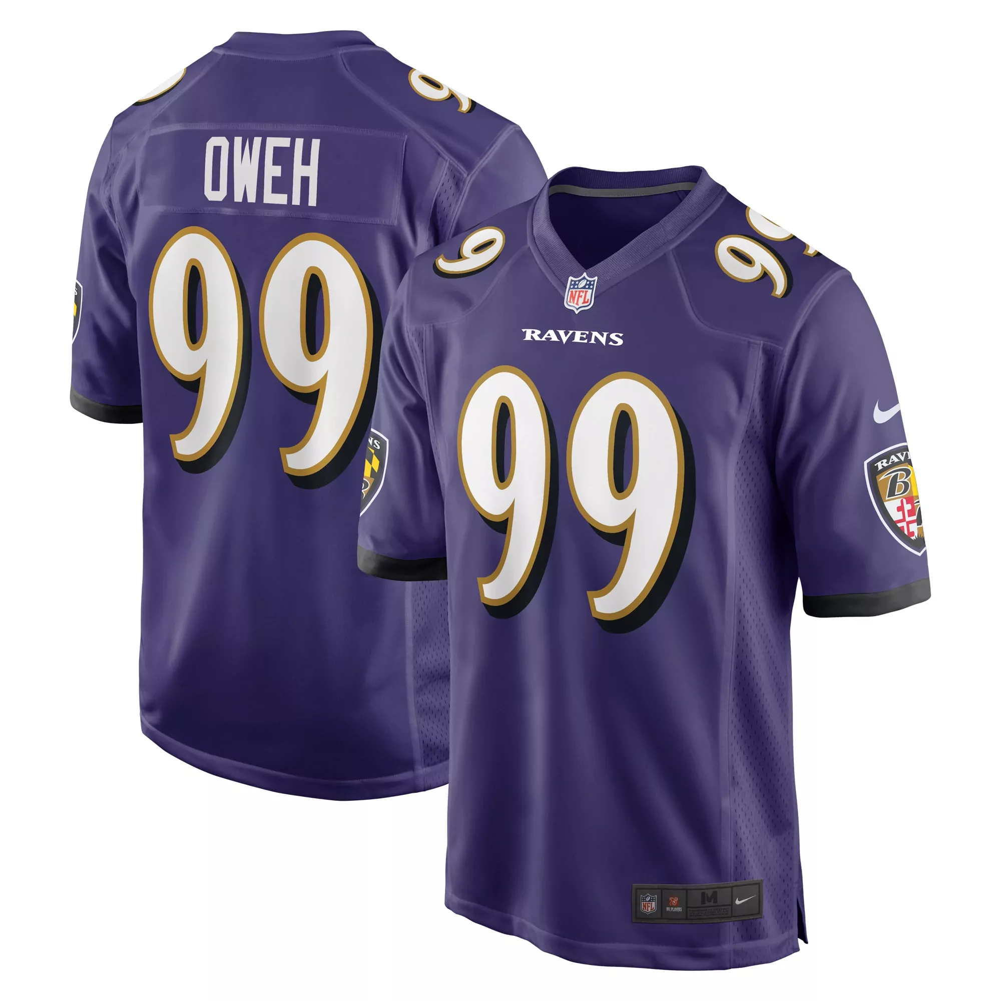 men s baltimore ravens nate wiggins purple player game jersey