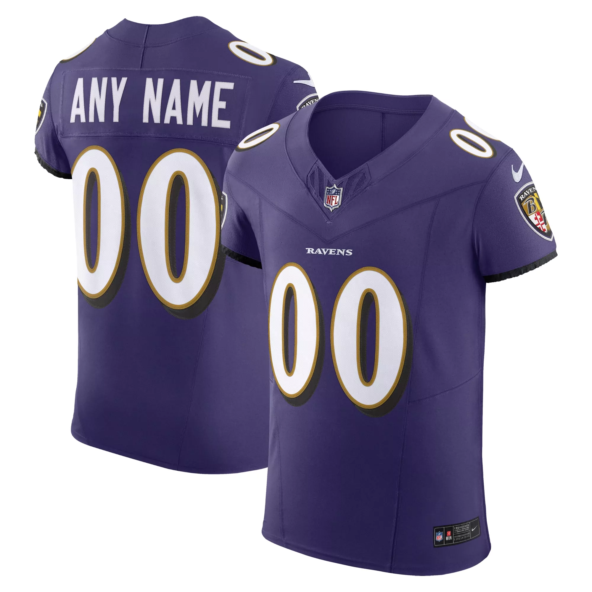 men s baltimore ravens odafe oweh purple game player jersey
