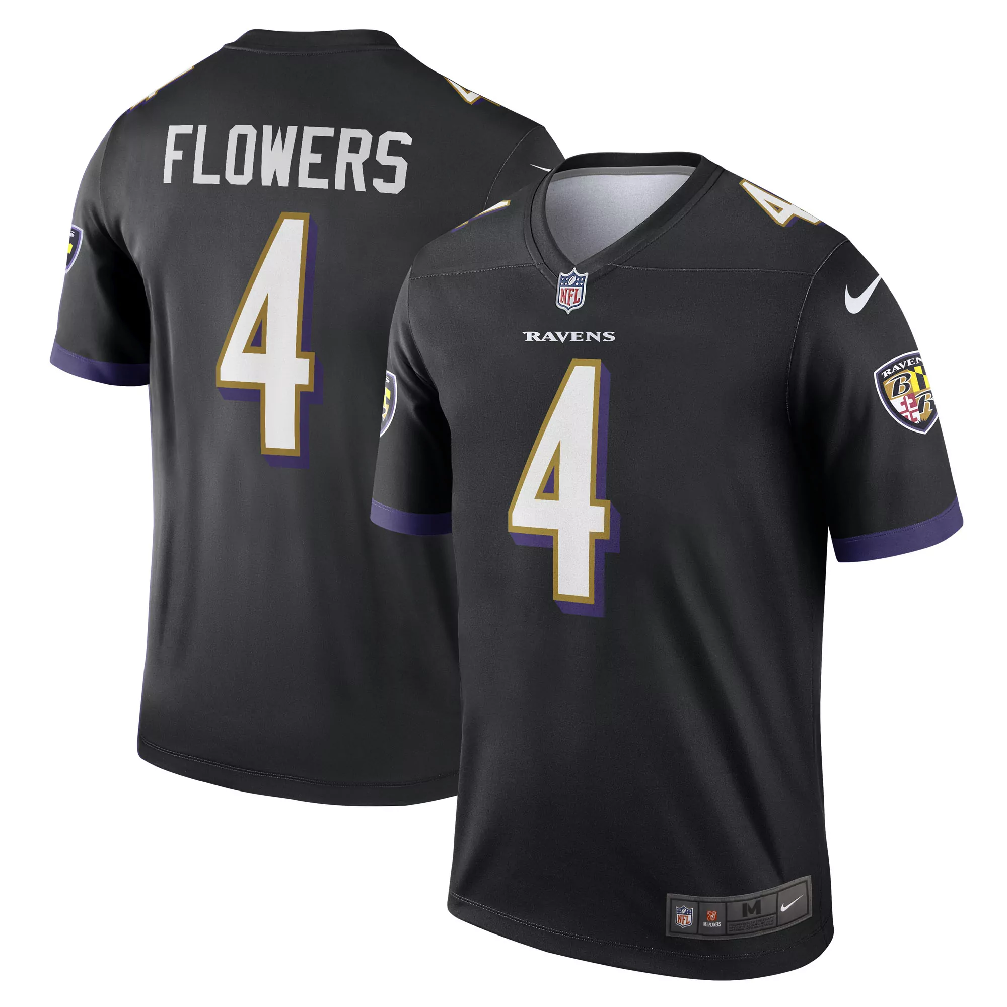 men s baltimore ravens zay flowers black alternate vapor f u s e limited jersey