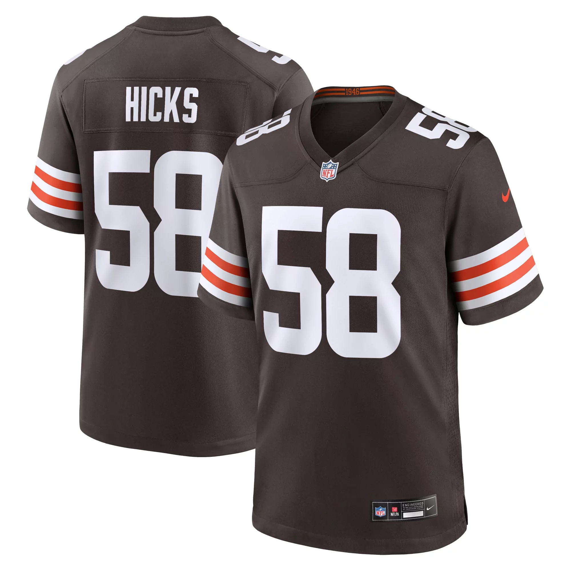 men s cleveland browns jordan akins brown team game jersey