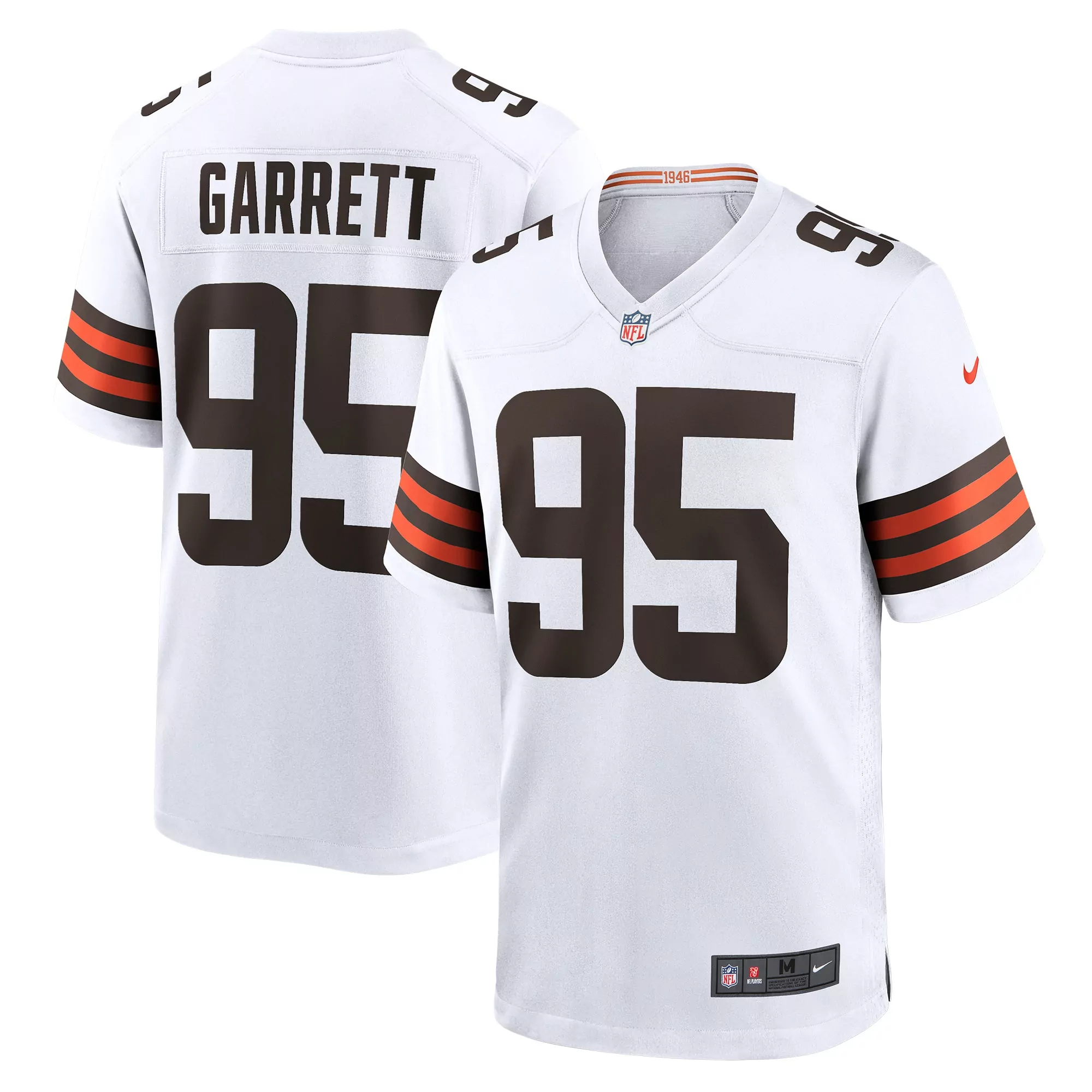 men s cleveland browns myles garrett brown vapor f u s e limited jersey