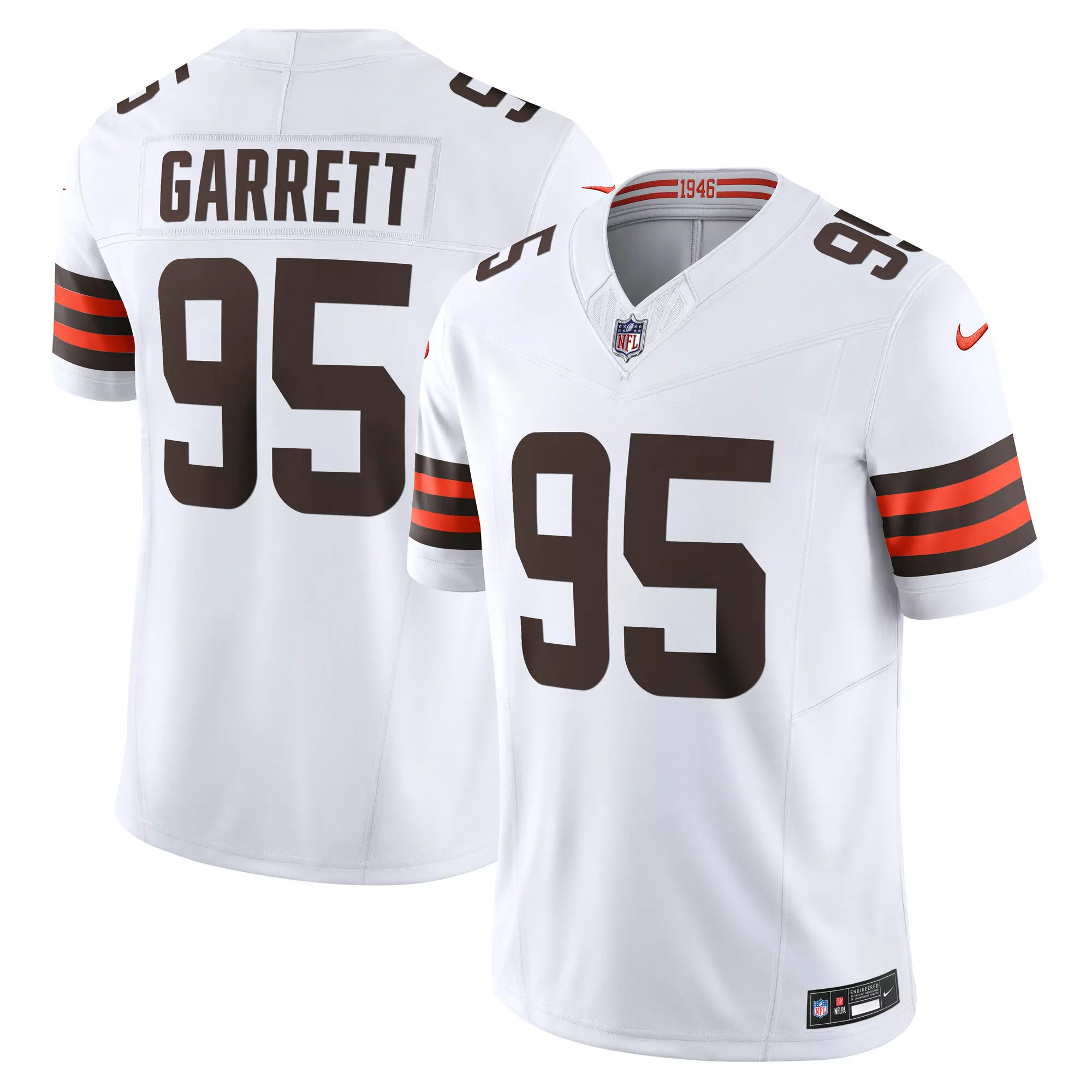 men s cleveland browns myles garrett brown vapor f u s e limited jersey