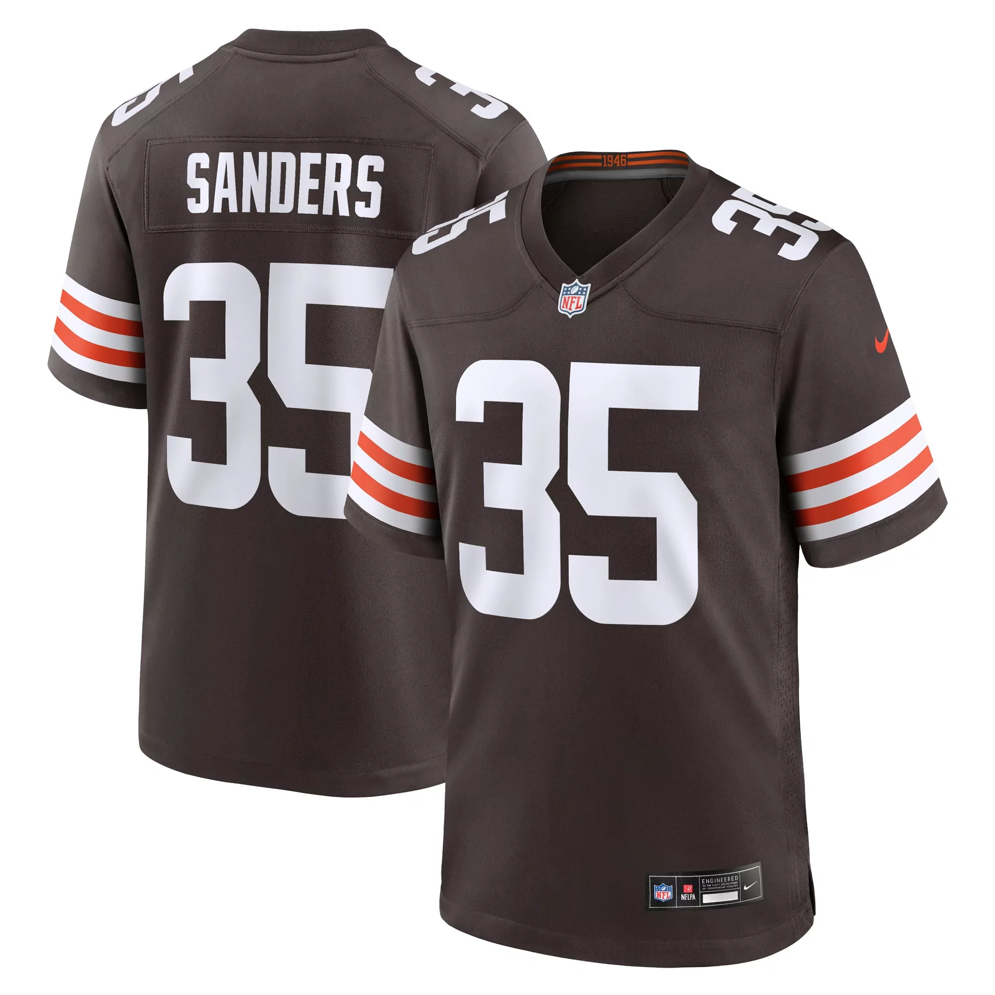 men s cleveland browns number 1 groom brown game jersey