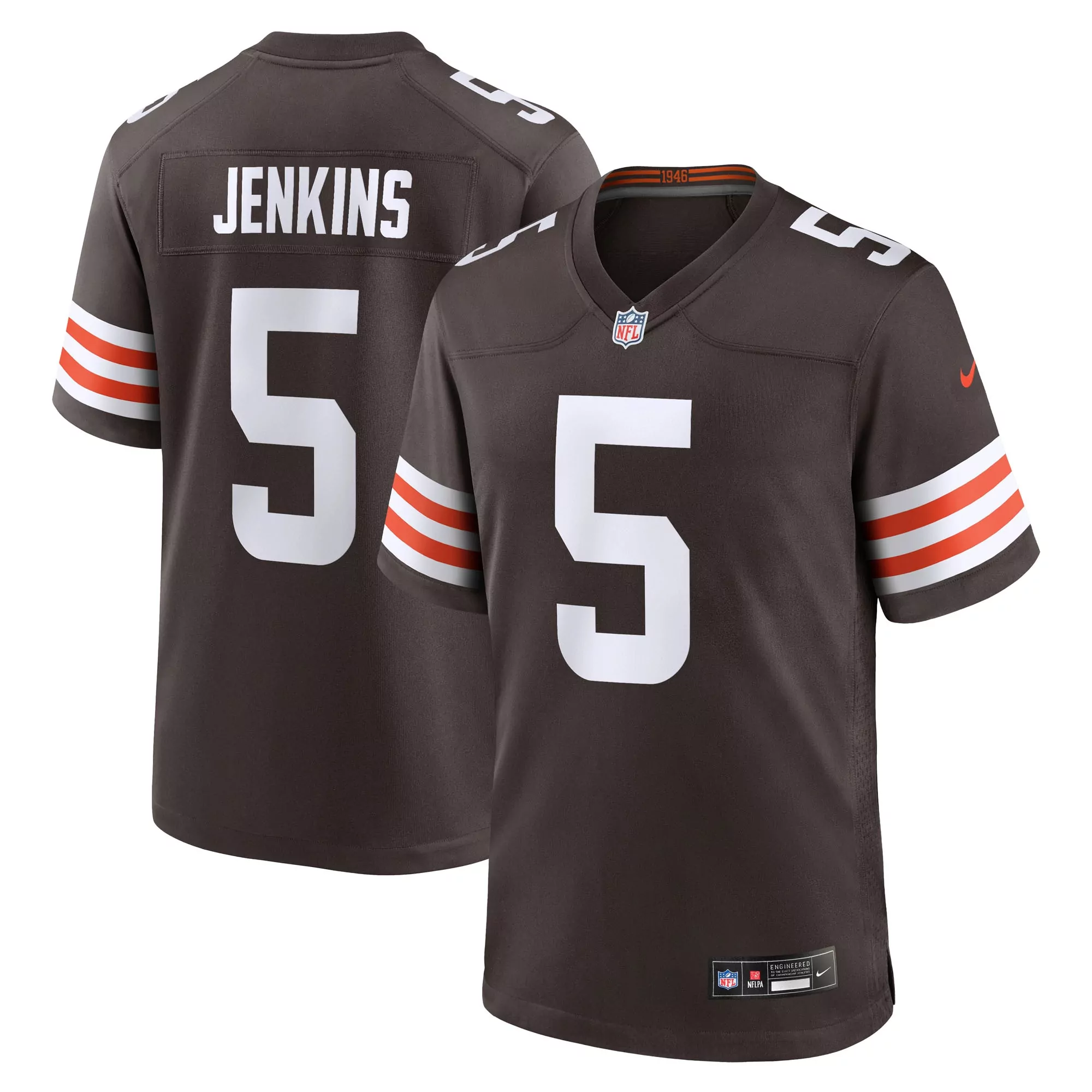 men s cleveland browns number 1 groom brown game jersey