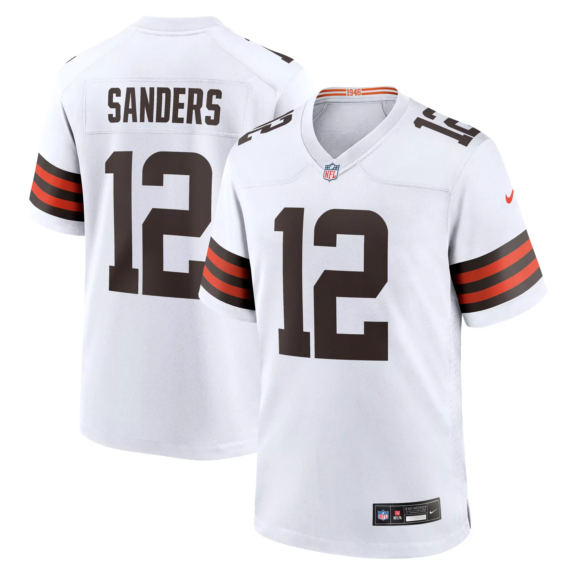 men s cleveland browns shedeur sanders brown 2025 nfl draft game jersey