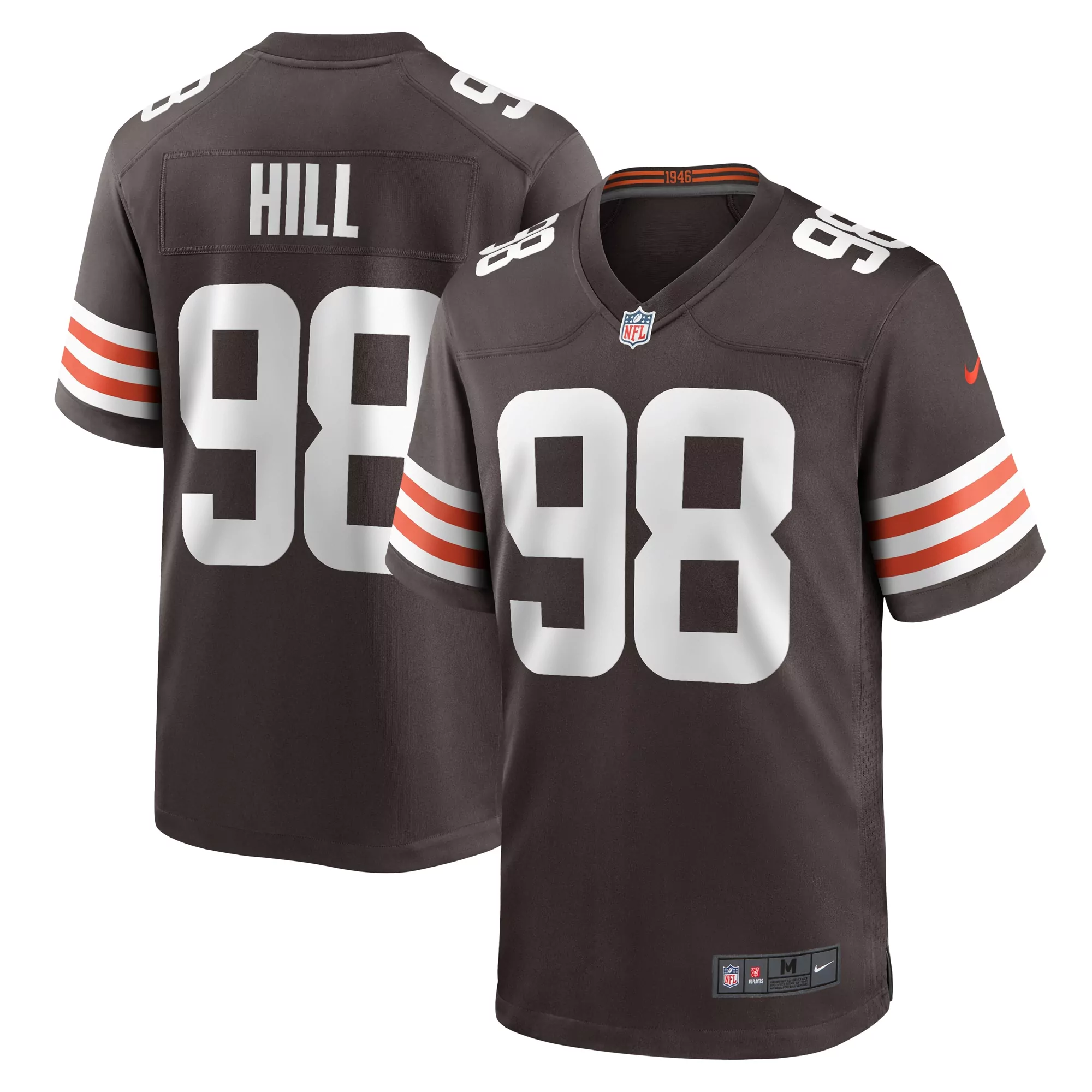 men s cleveland browns tommy togiai brown game jersey