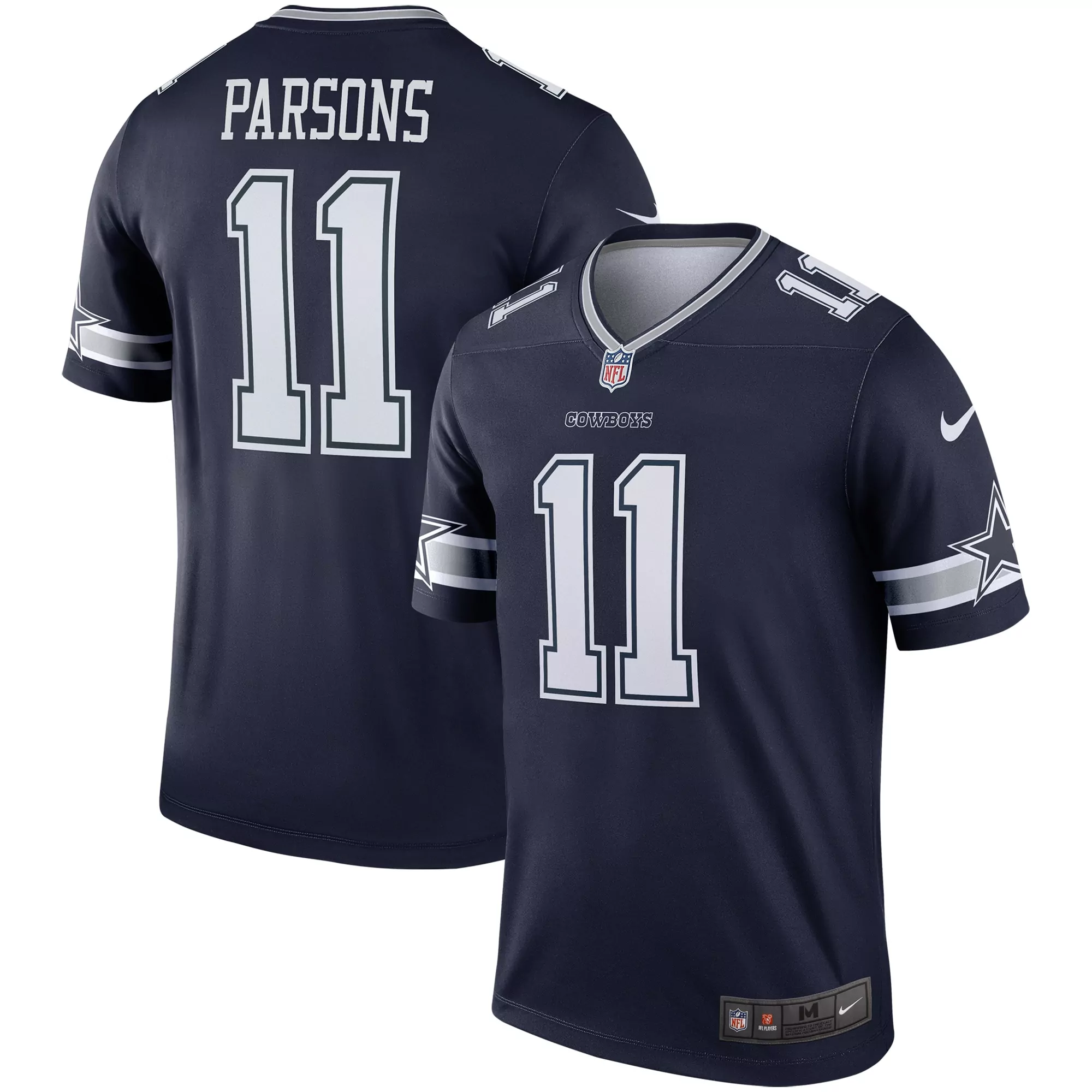men s dallas cowboys micah parsons navy alternate vapor f u s e elite jersey