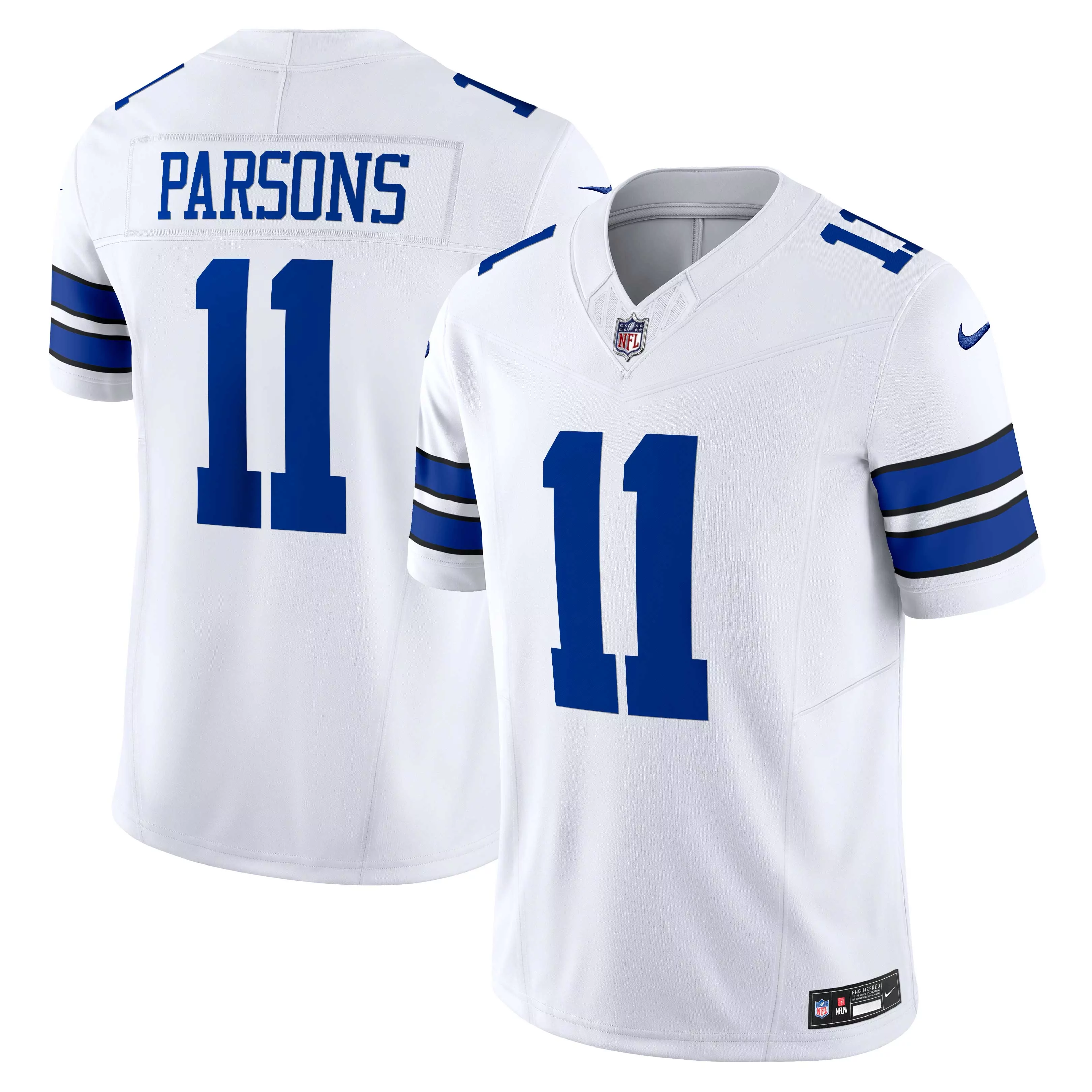 men s dallas cowboys micah parsons white vapor f u s e elite jersey