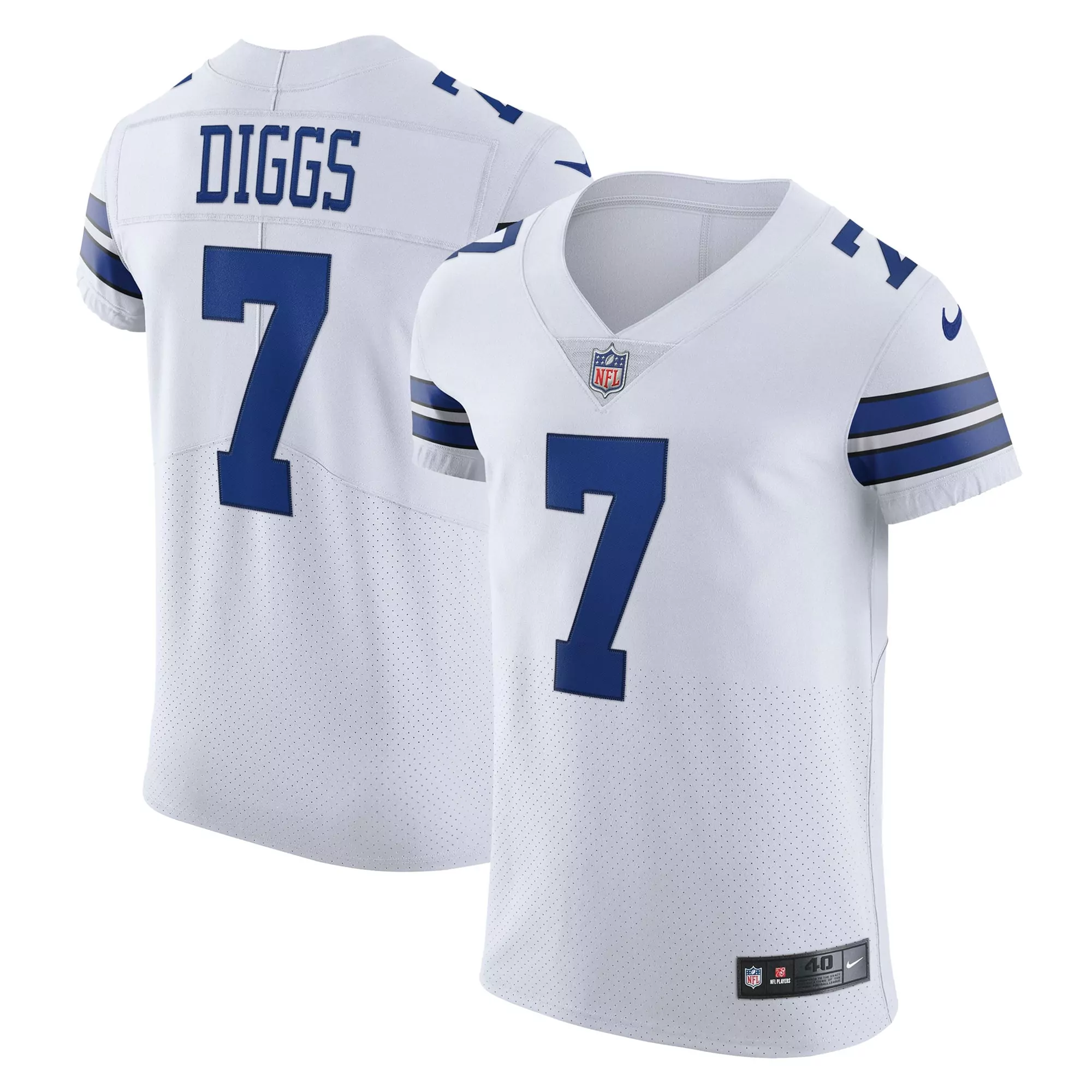 men s dallas cowboys trevon diggs white game jersey