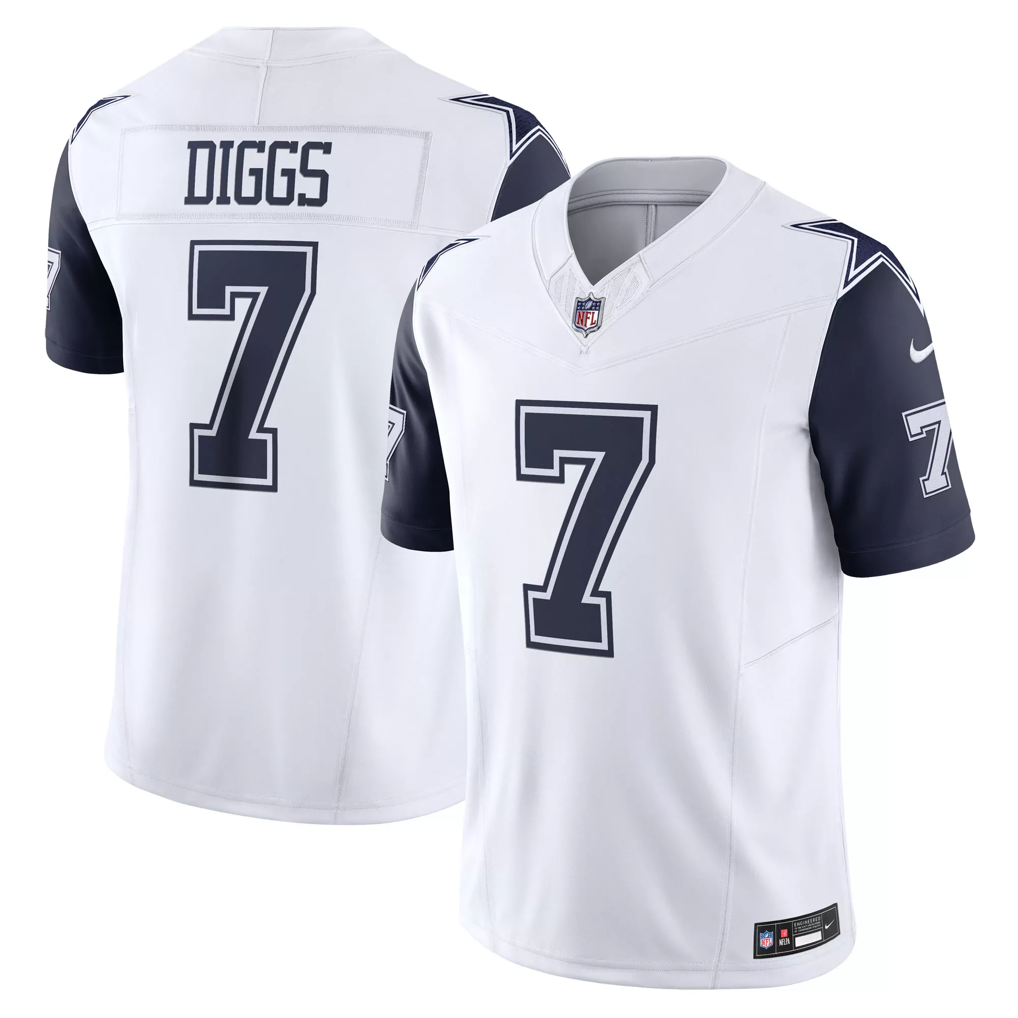 men s dallas cowboys trevon diggs white game jersey