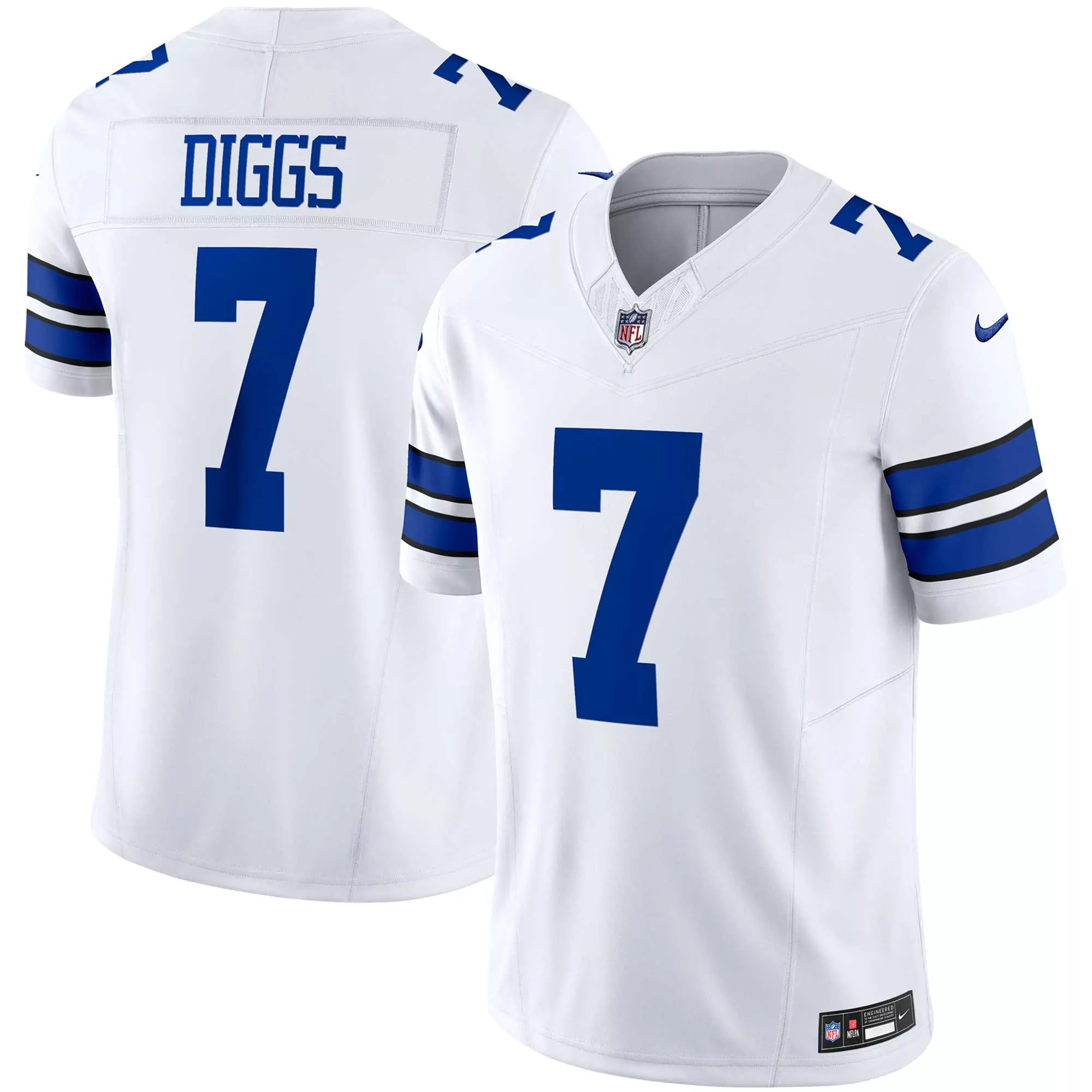 men s dallas cowboys trevon diggs white game jersey