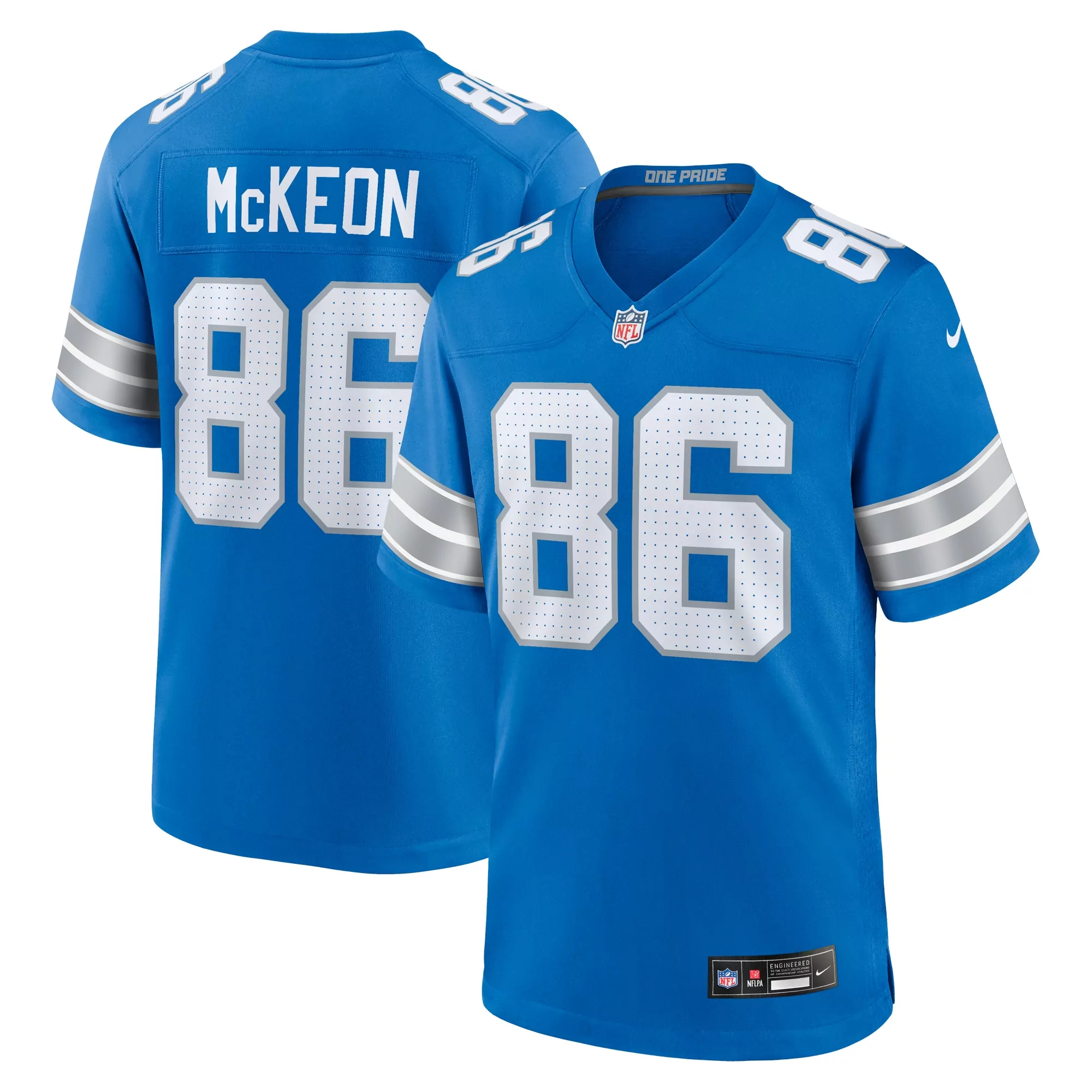 men s detroit lions sam laporta blue alternate game jersey