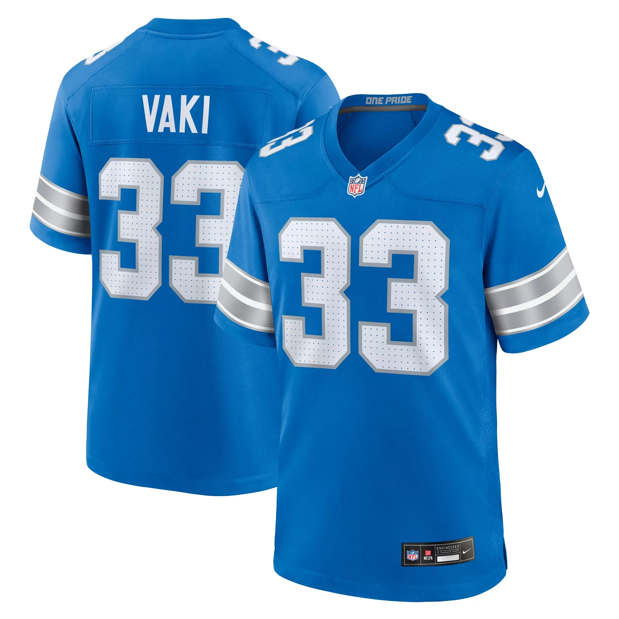 men s detroit lions sam laporta blue alternate game jersey