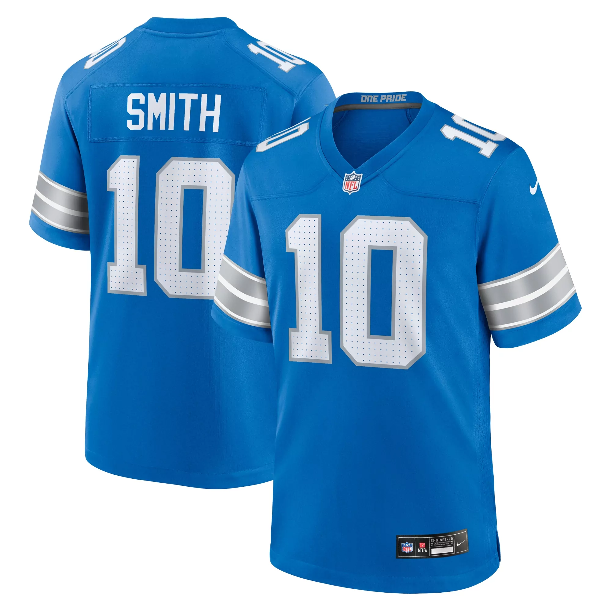men s detroit lions steele chambers blue game jersey