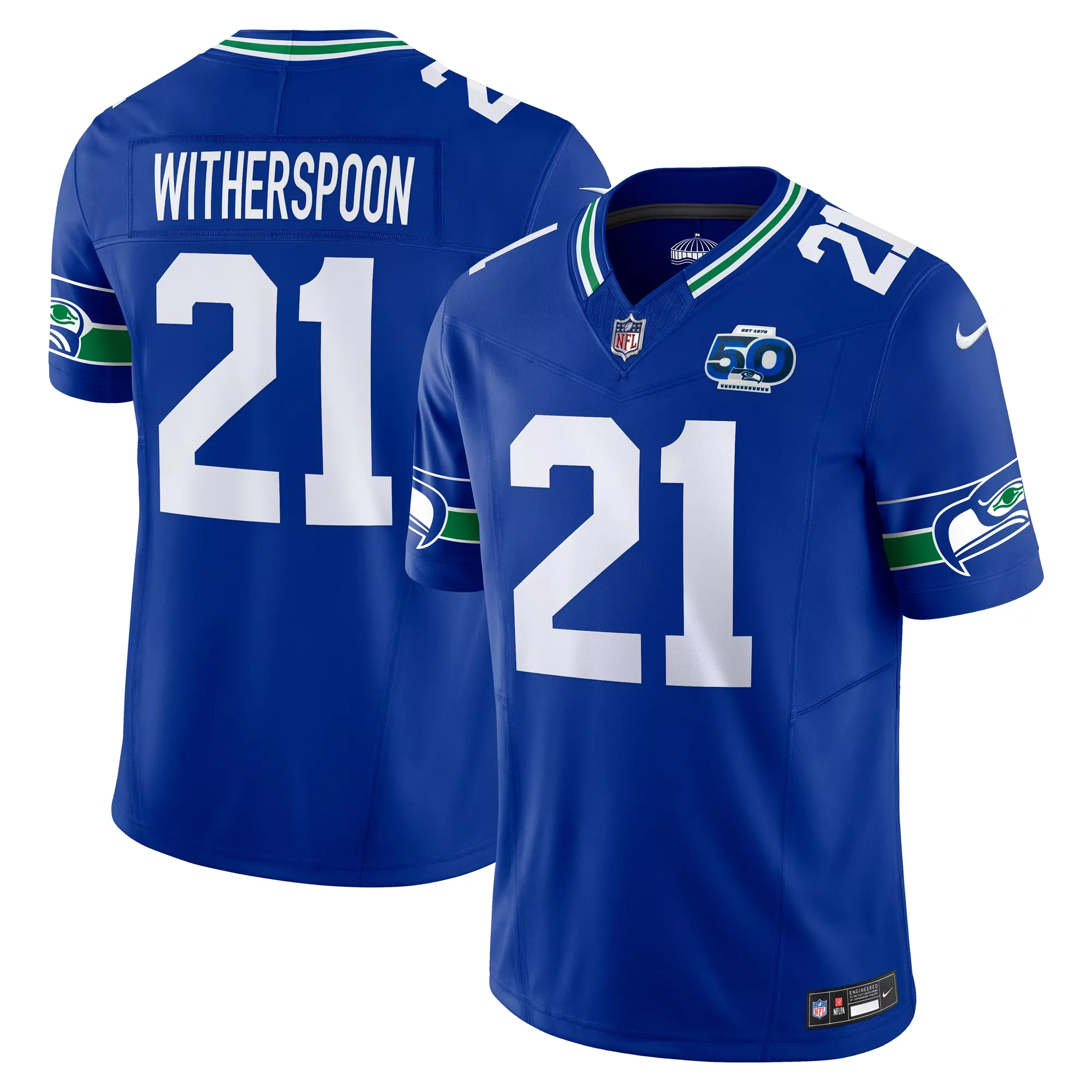 men s devon witherspoon navy seattle seahawks vapor f u s e limited jersey