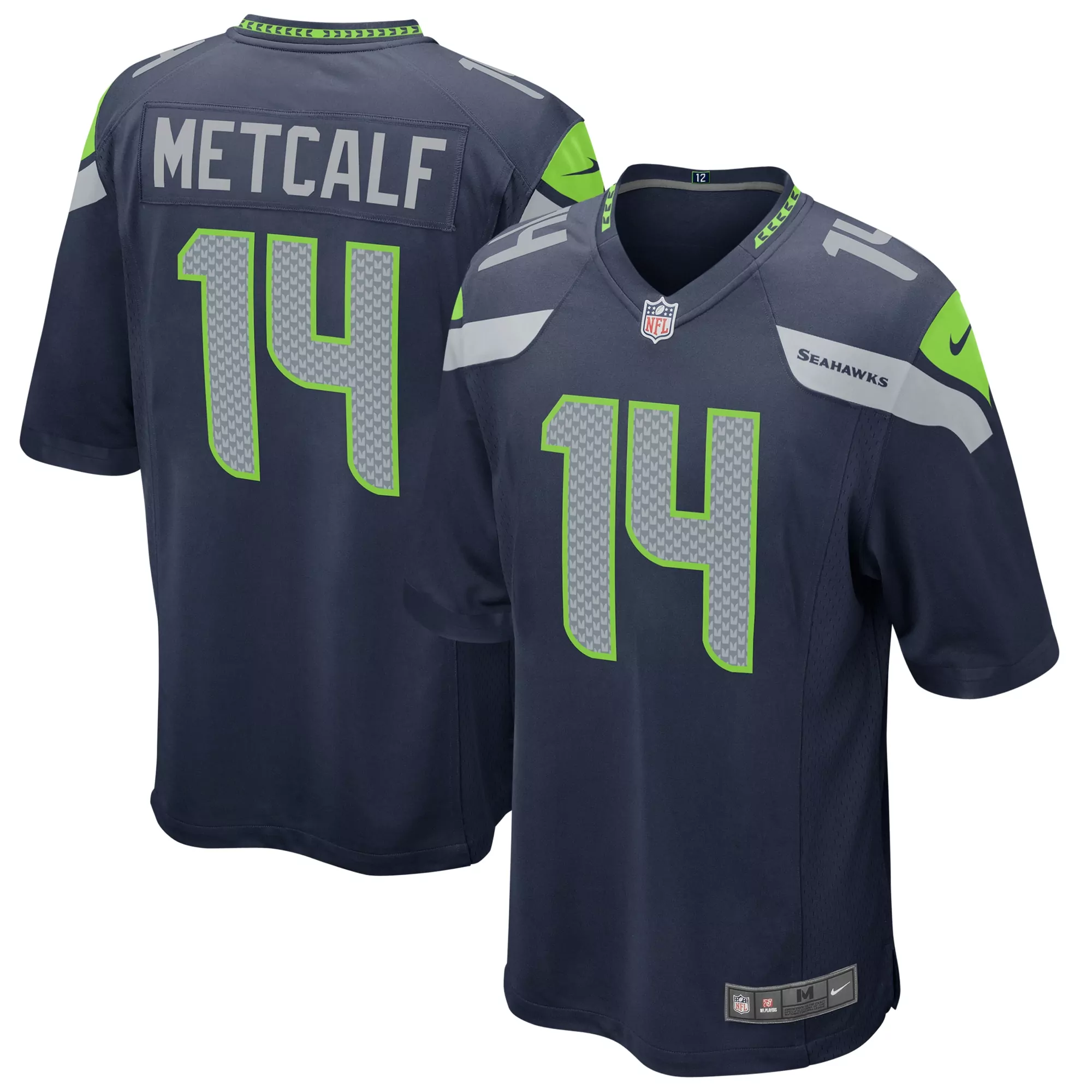 men s devon witherspoon wolf gray seattle seahawks 2025 rivalries collection game jersey