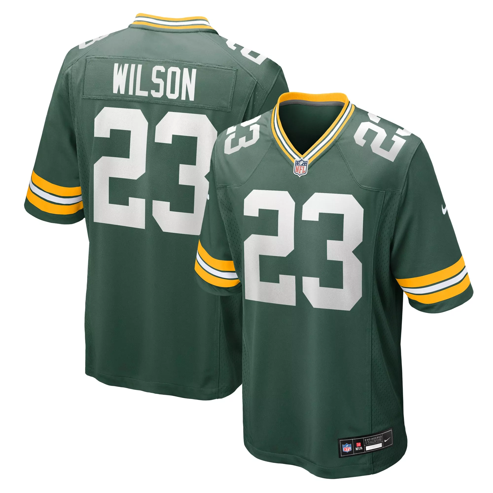 men s green bay packers elgton jenkins green game jersey