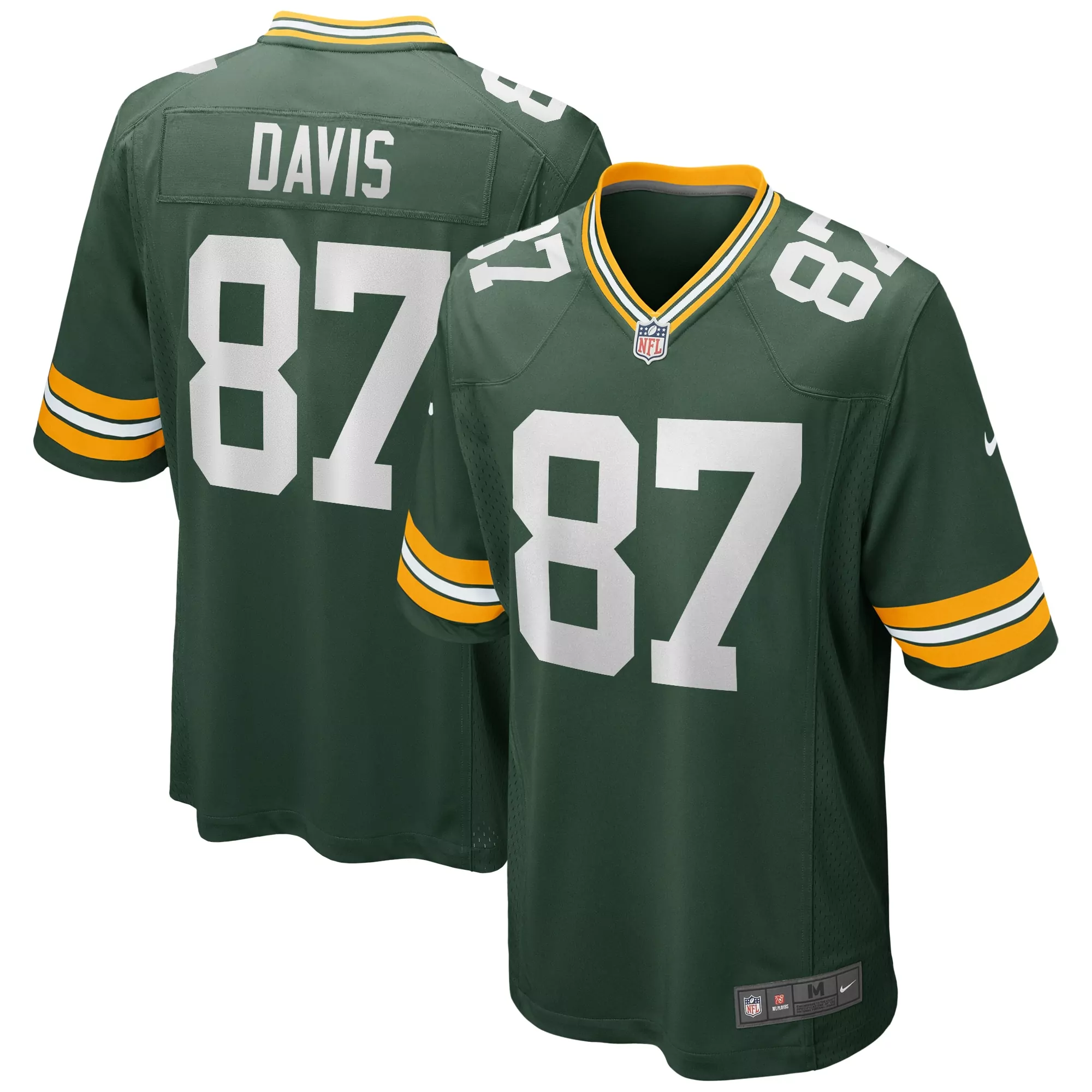 men s green bay packers white custom game jersey