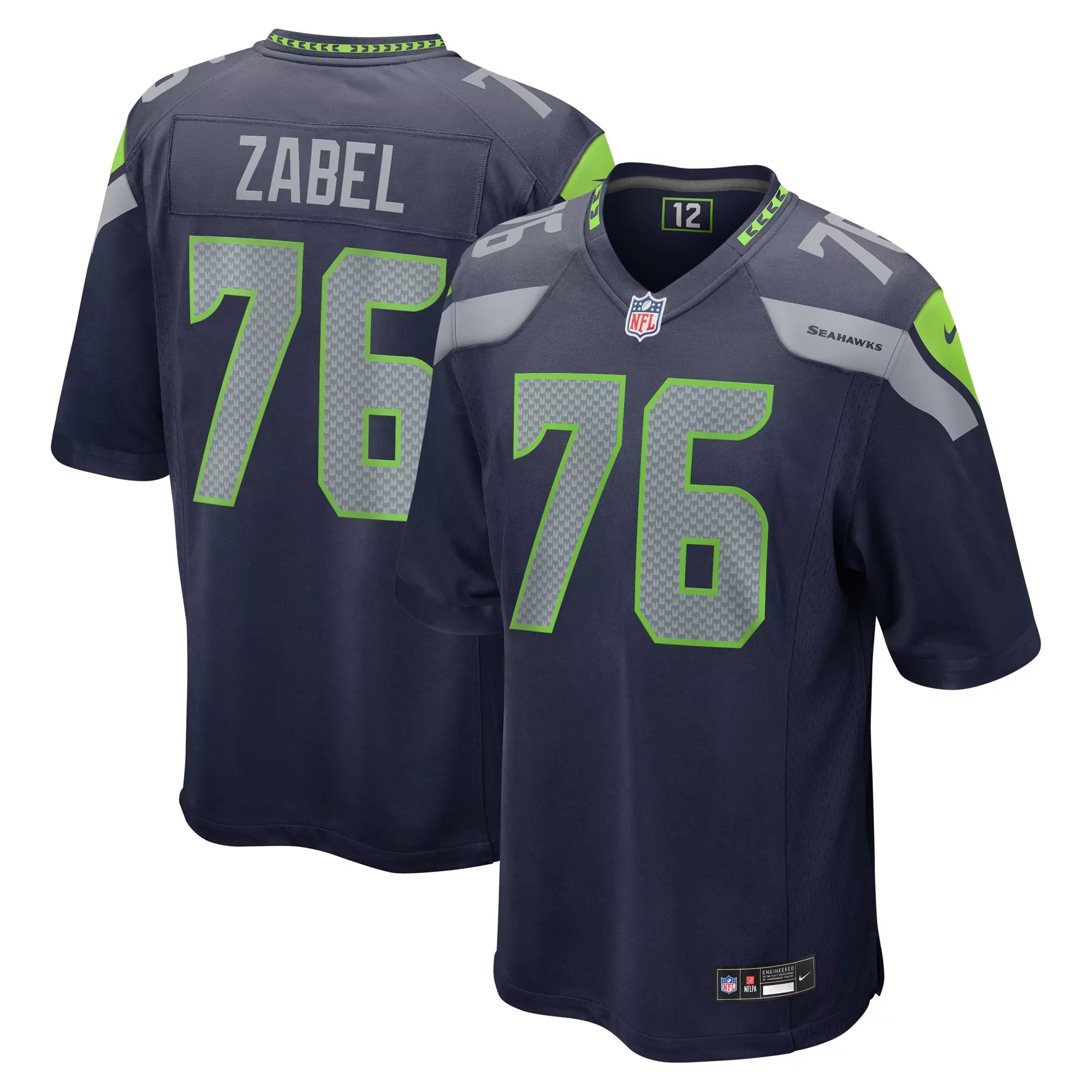 men s george holani college navy seattle seahawks team game jersey