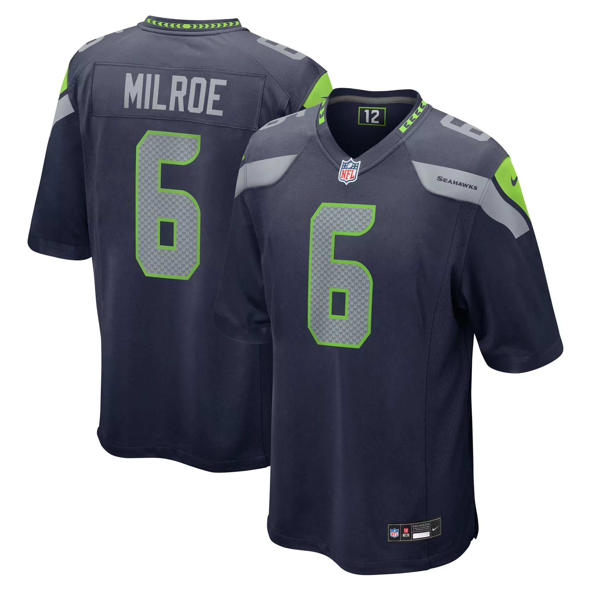 men s george holani college navy seattle seahawks team game jersey