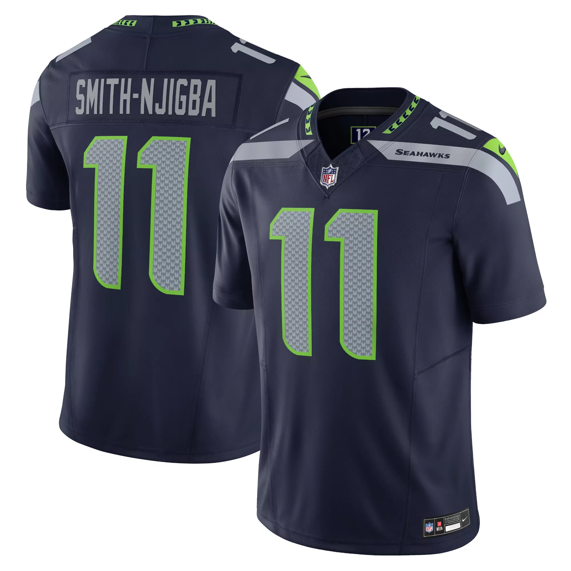 men s jaxon smith njigba college navy seattle seahawks team 50th season game jersey