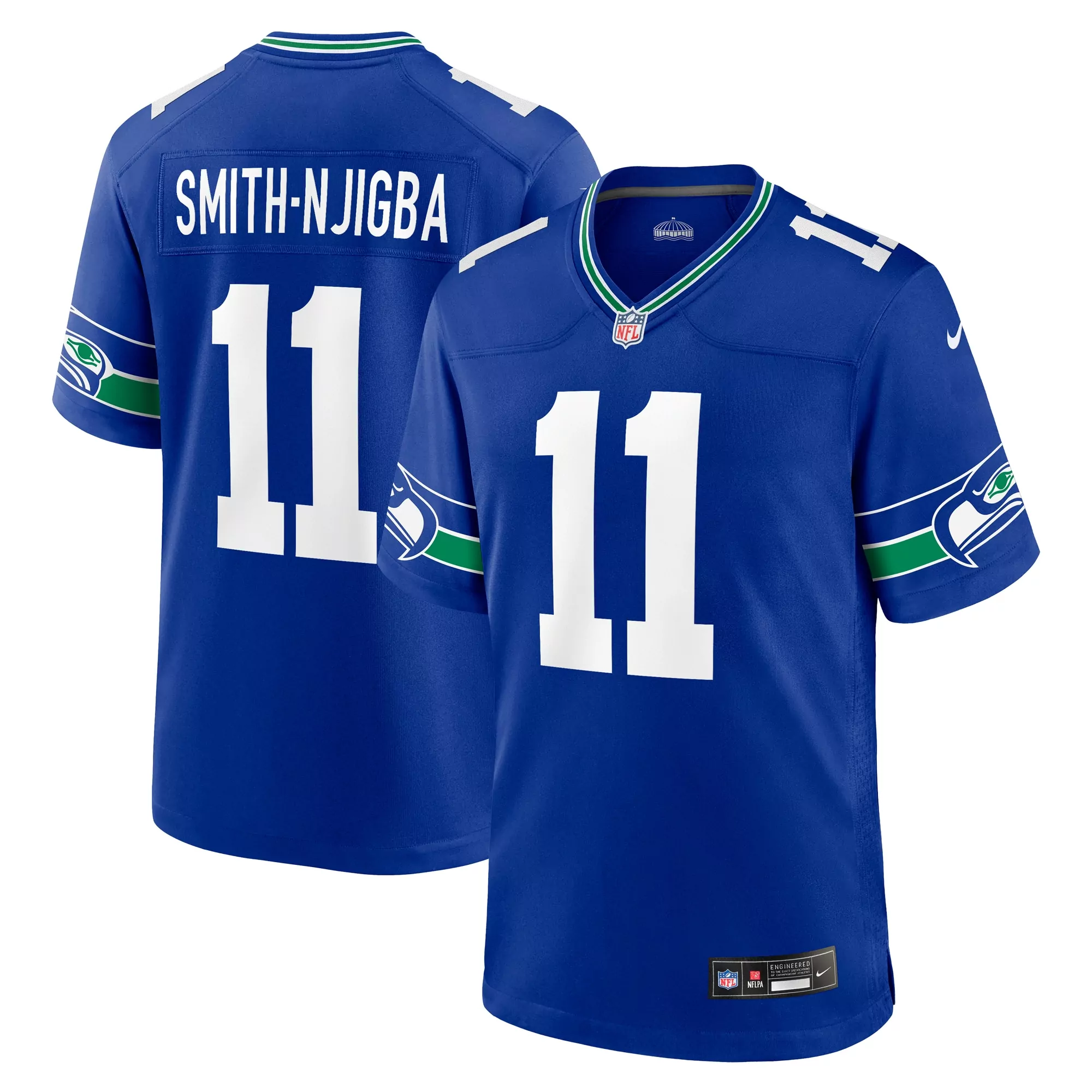 men s jaxon smith njigba royal seattle seahawks alternate vapor f u s e limited jersey