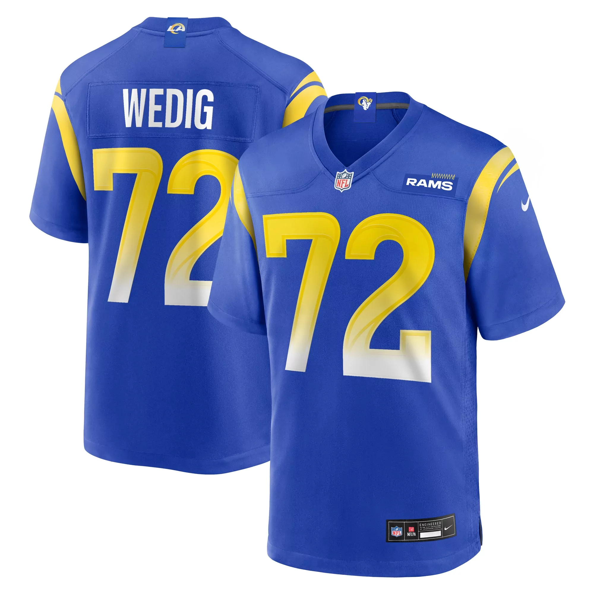 men s los angeles rams torry holt royal game retired player jersey