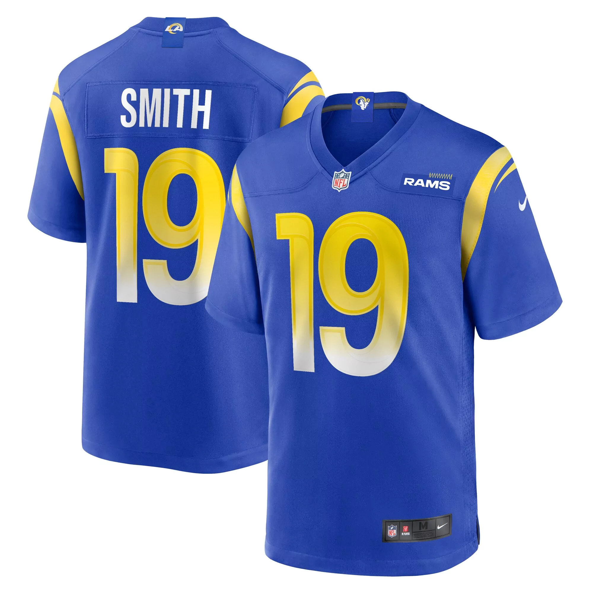 men s los angeles rams white alternate custom jersey