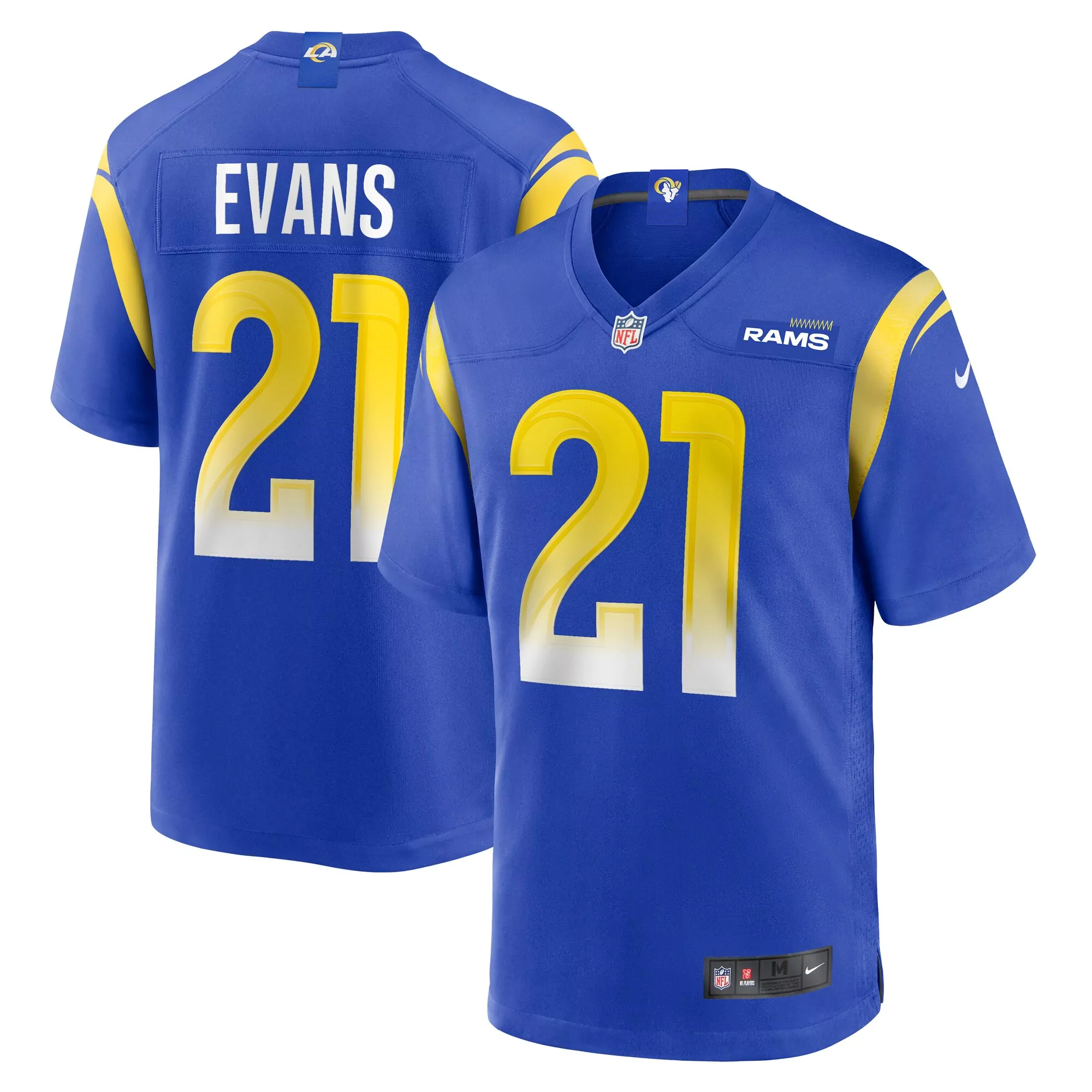 men s los angeles rams white alternate custom jersey