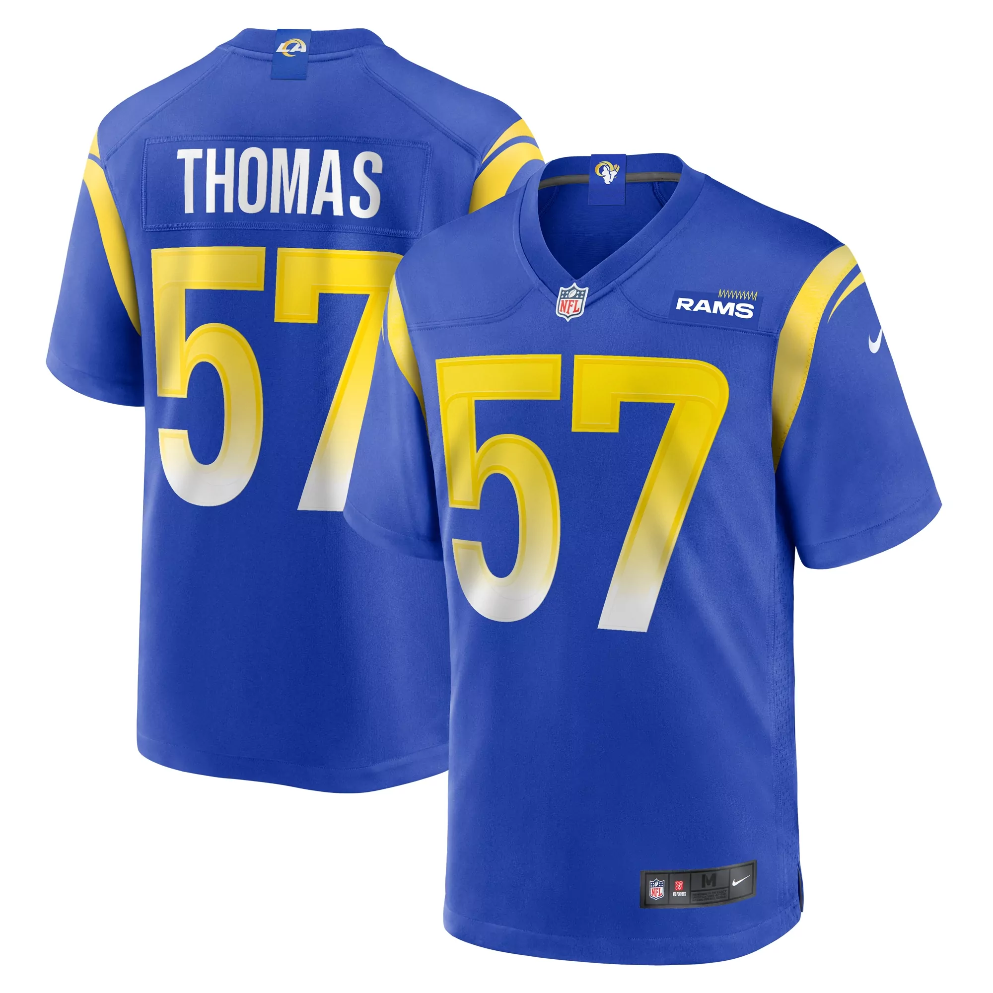 men s los angeles rams white alternate custom jersey