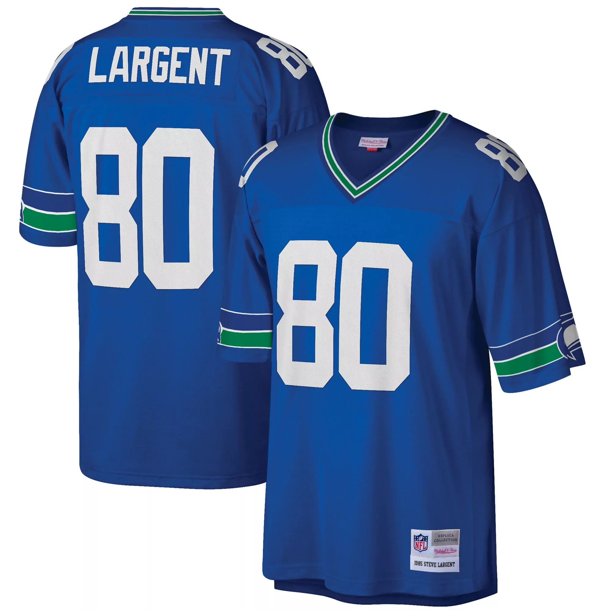 men s mitchell ness shaun alexander royal seattle seahawks legacy replica jersey