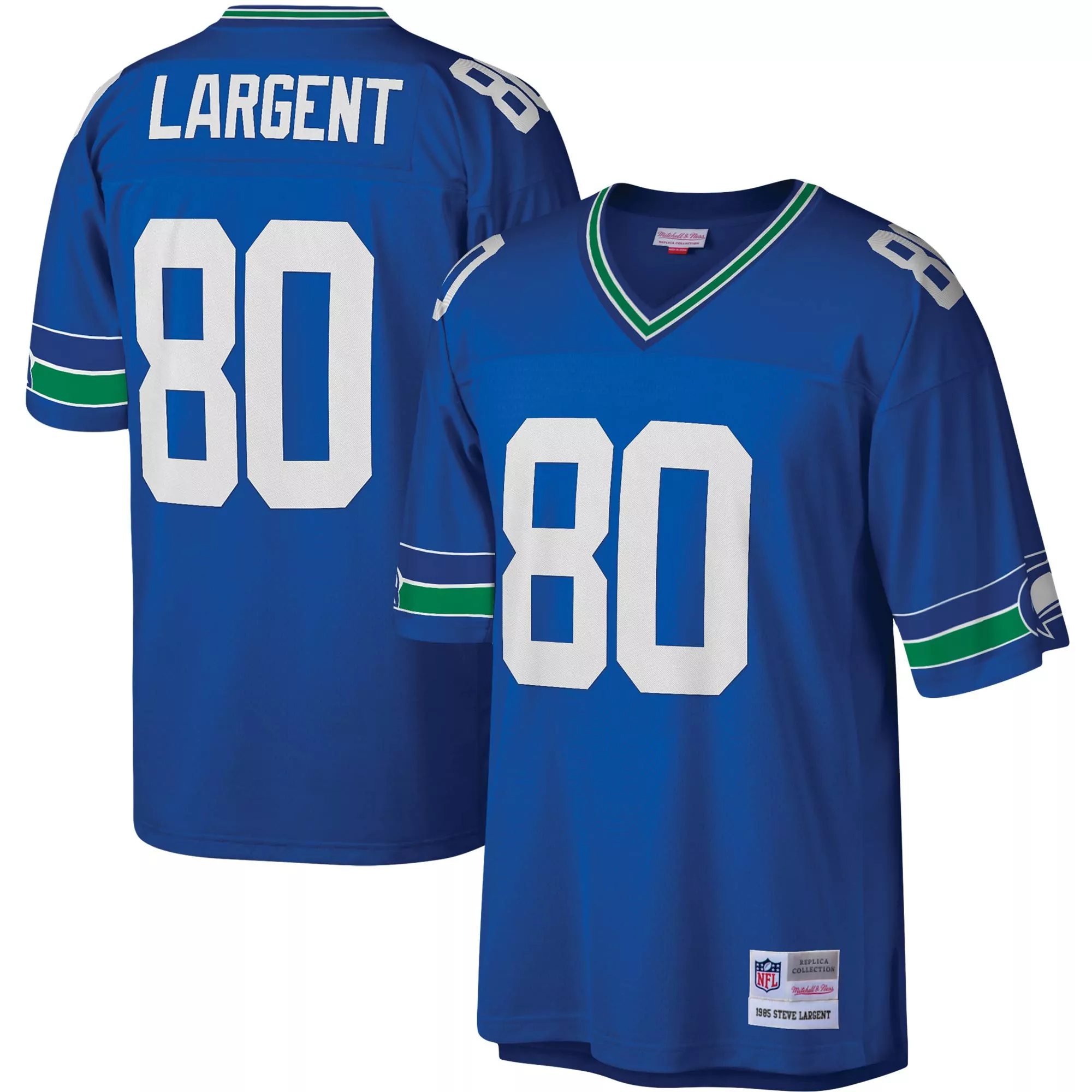 men s mitchell ness shaun alexander royal seattle seahawks legacy replica jersey