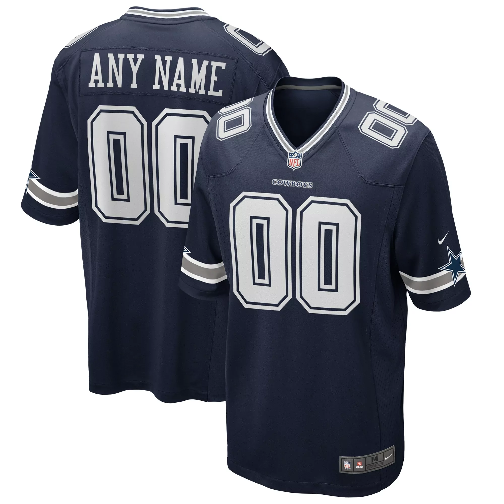 men s navy dallas cowboys alternate vapor elite custom jersey