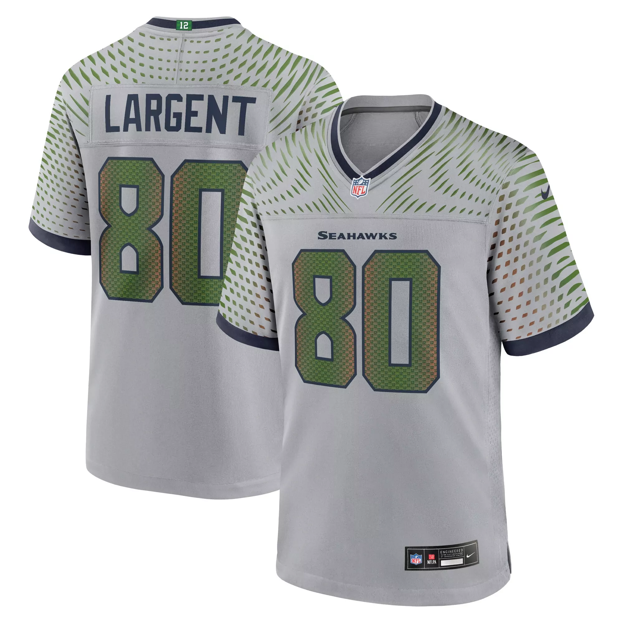 men s steve largent royal seattle seahawks throwback retired player game jersey