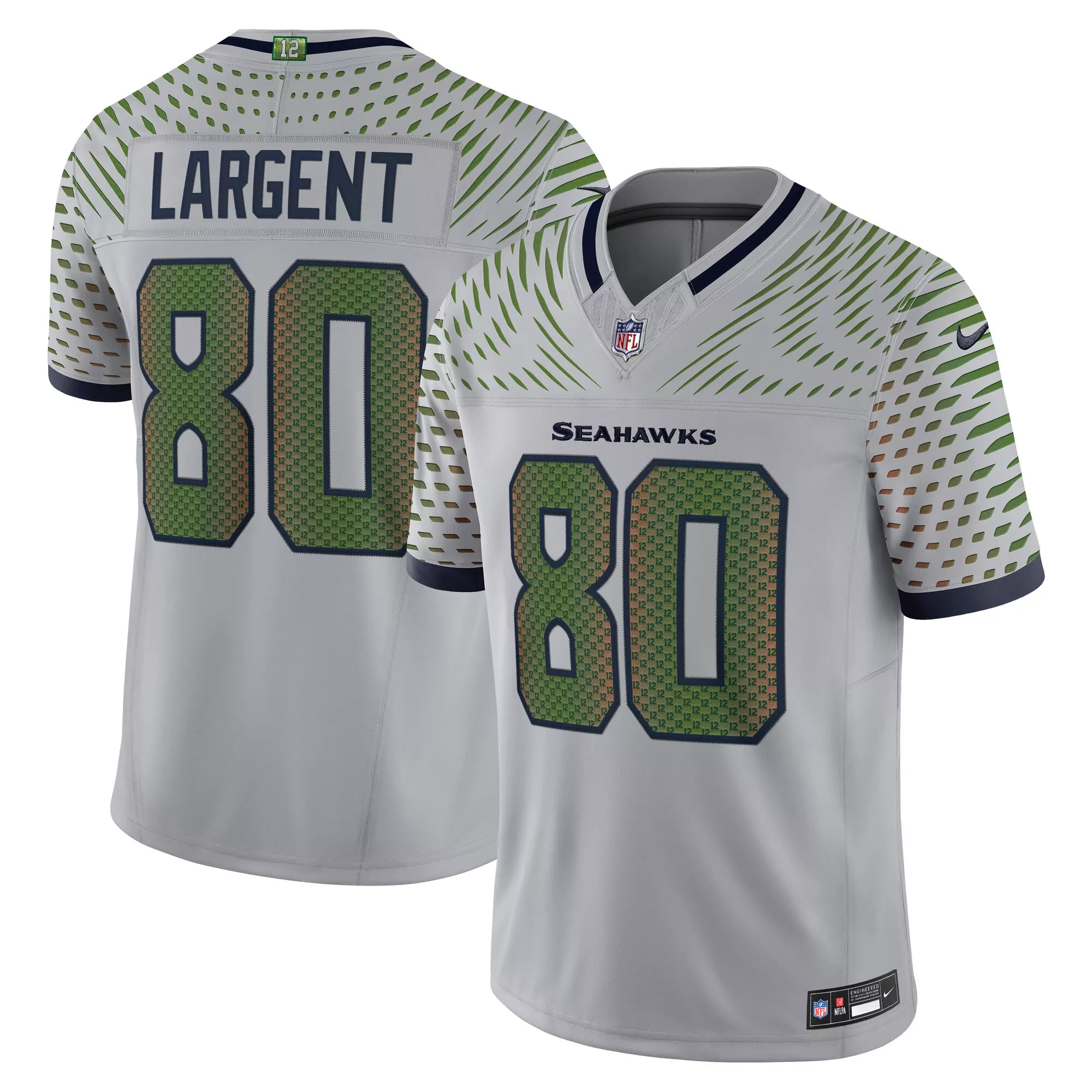 men s steve largent royal seattle seahawks throwback retired player game jersey
