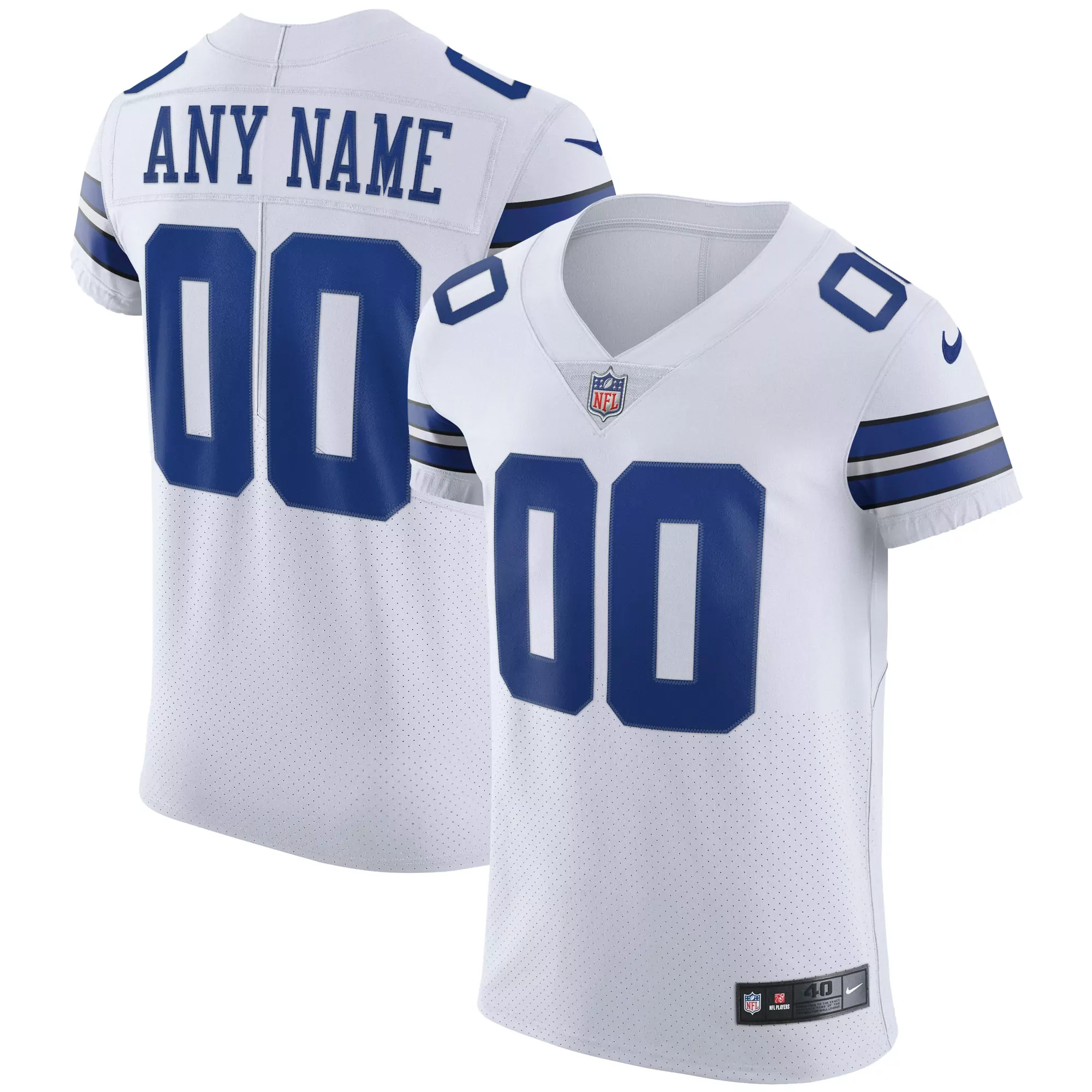 men s navy dallas cowboys vapor f u s e elite custom jersey
