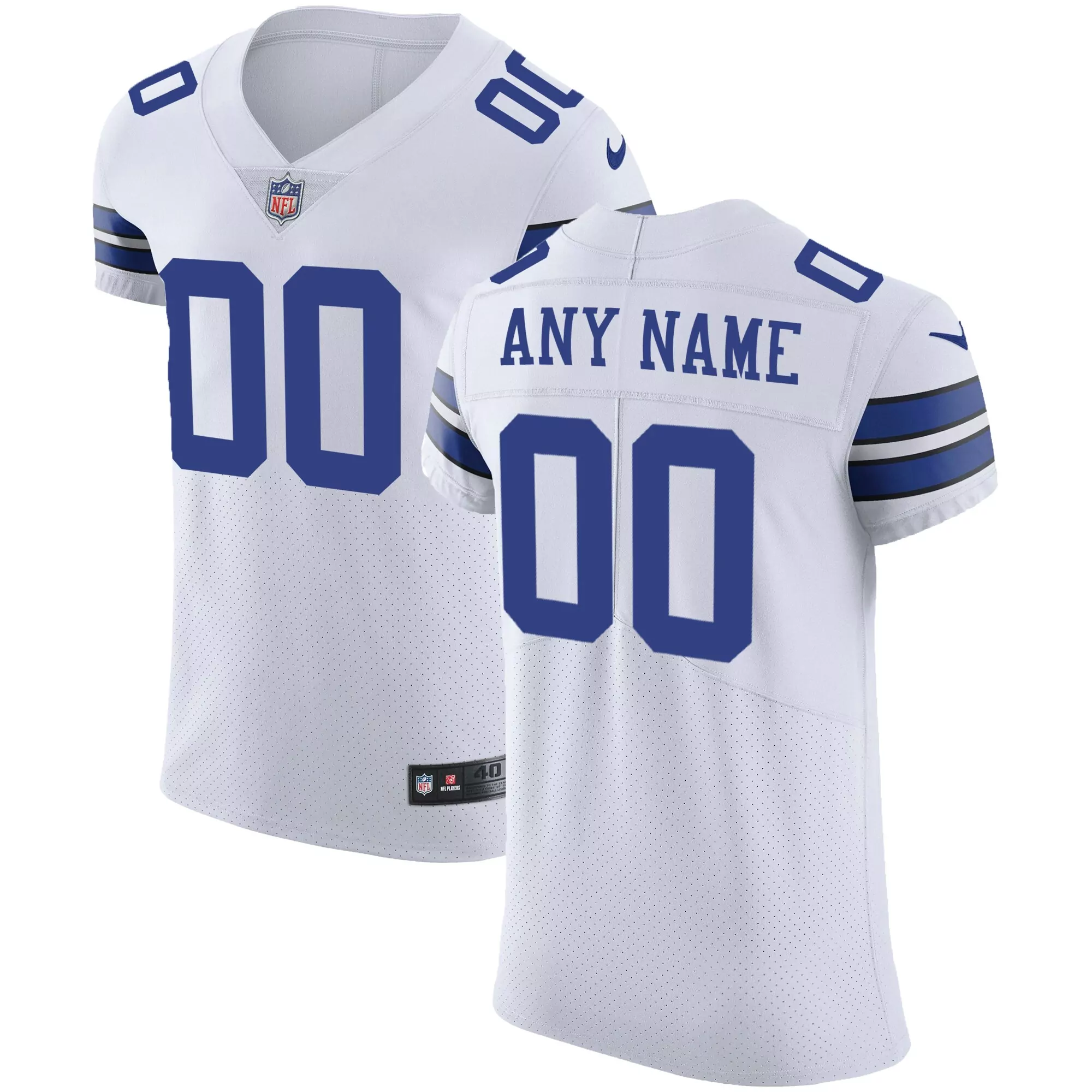 men s white dallas cowboys vapor untouchable custom elite jersey