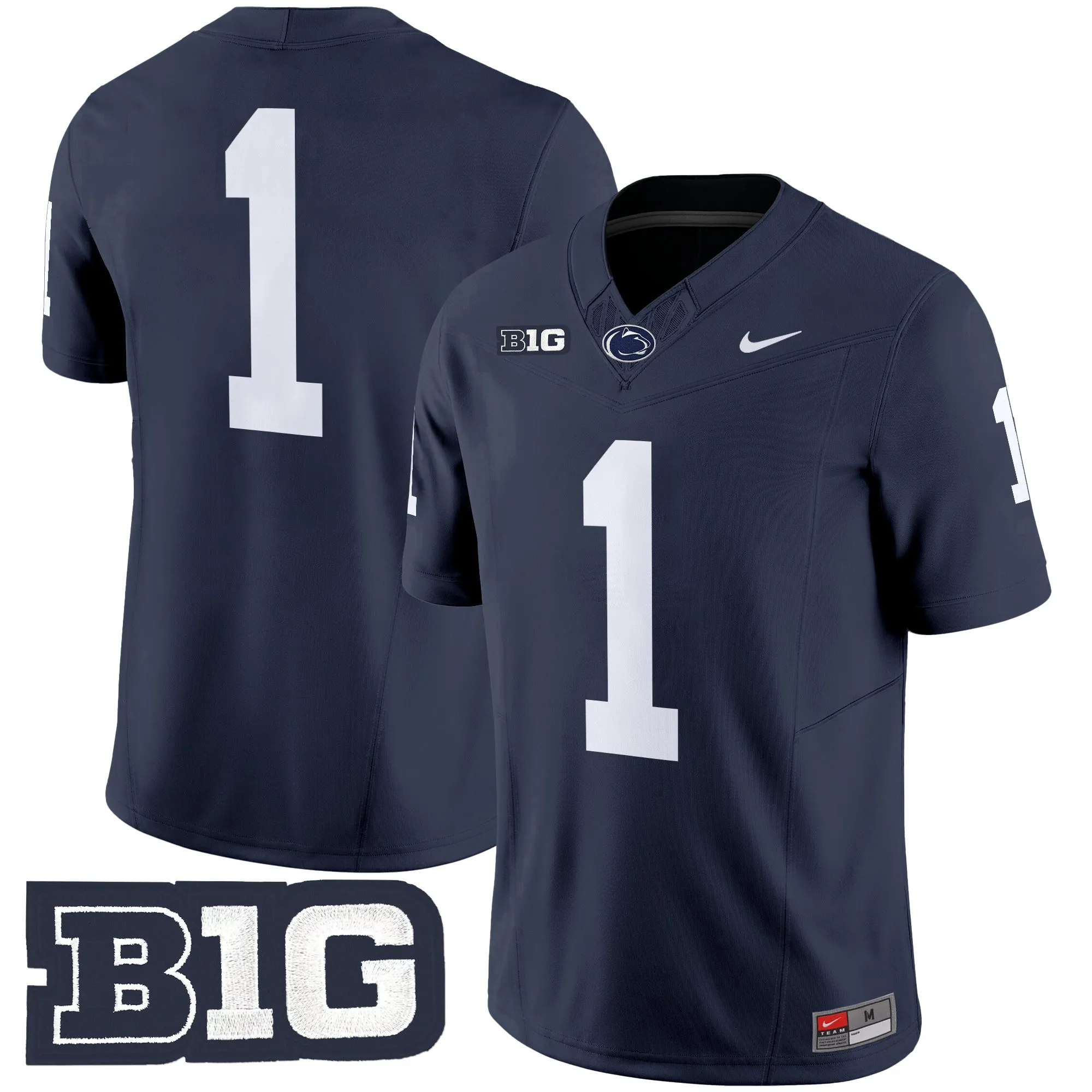 penn state nittany lions jersey player number 1 authentic uniform...