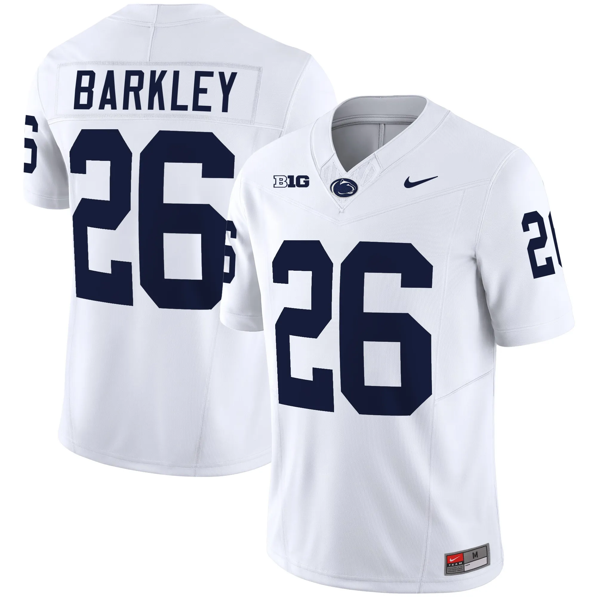 penn state nittany lions jersey saquon barkley 26 authentic uniform...