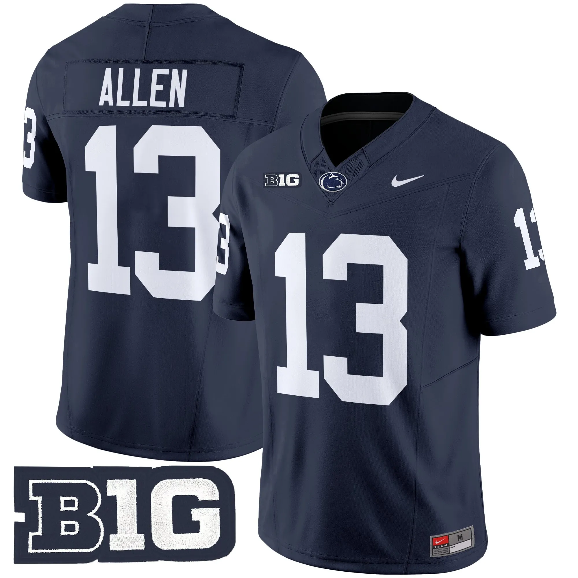 penn state nittany lions jersey sean allen 13 vapor uniform...