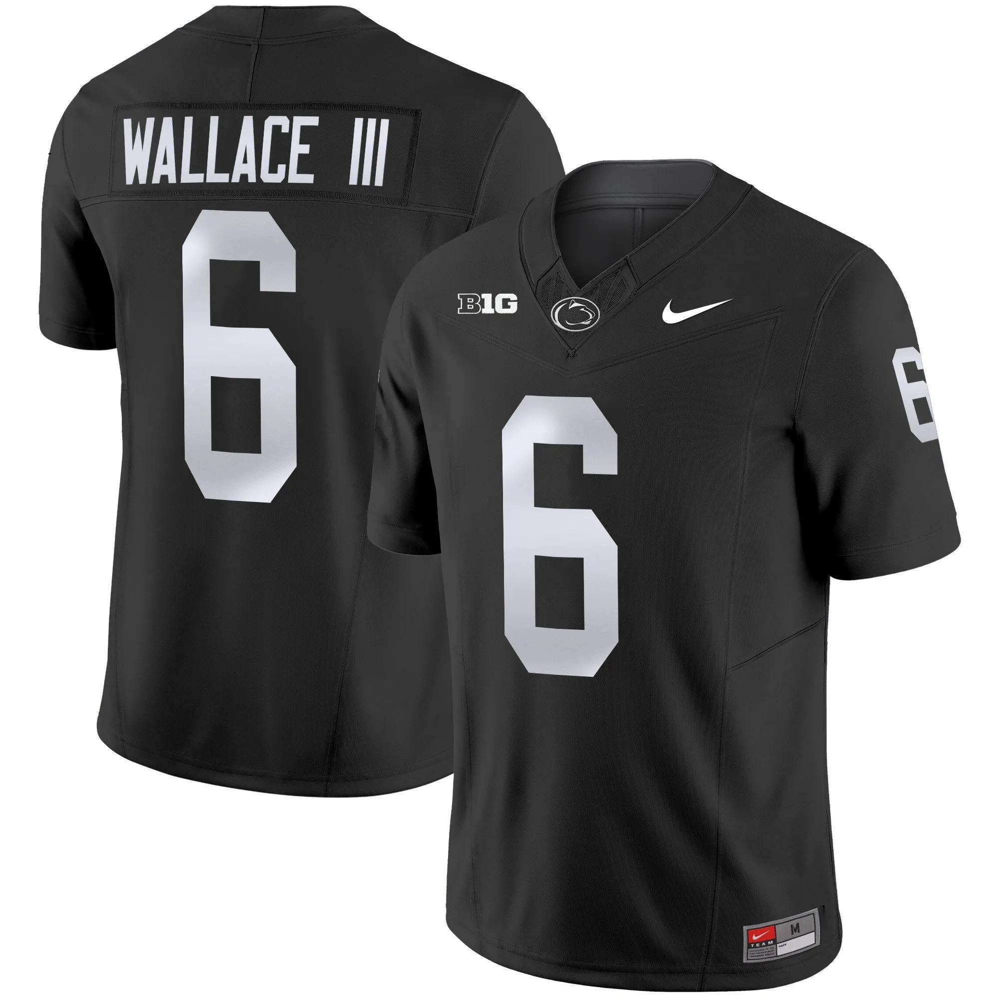 penn state nittany lions jersey wallace iii 6 replica uniform...