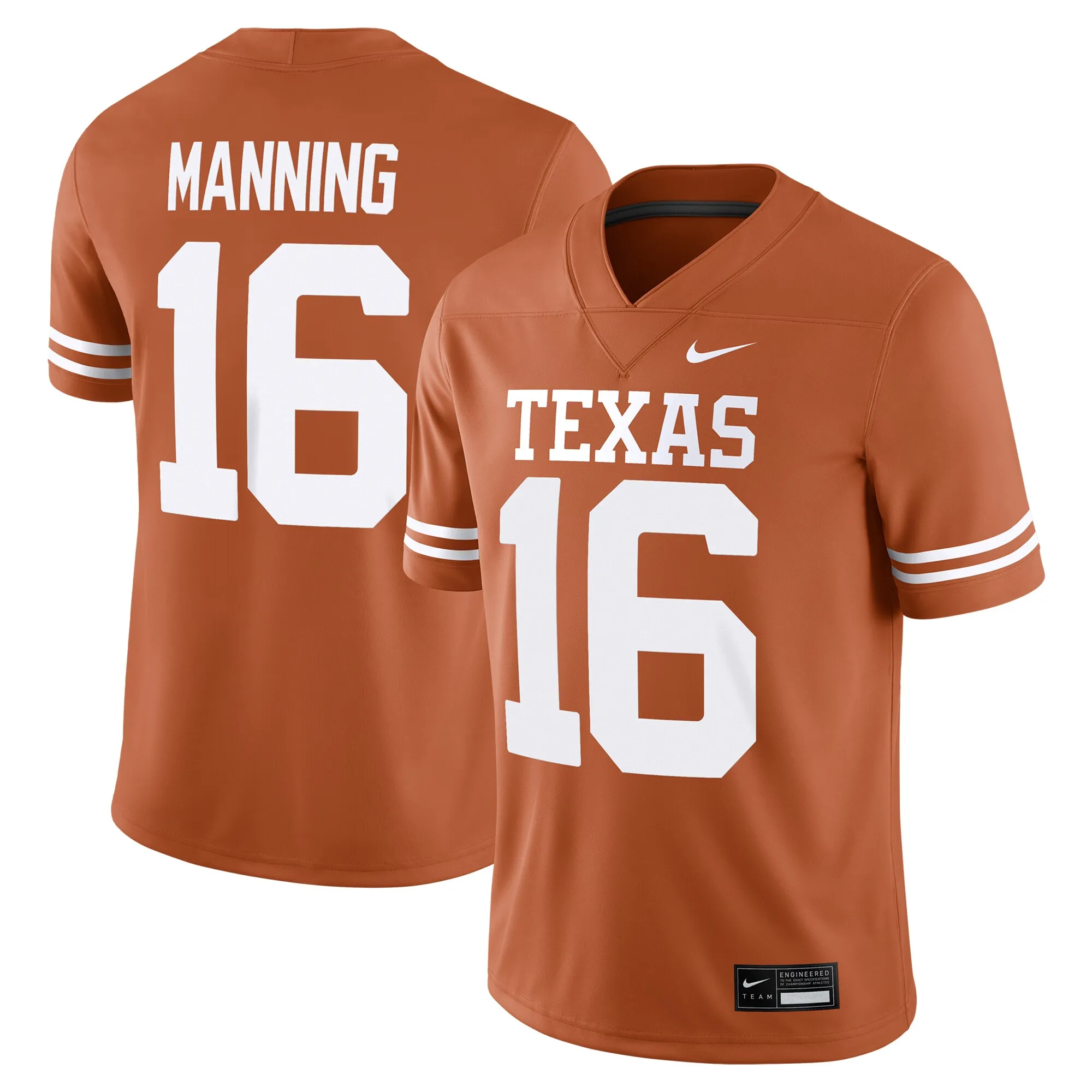 texas longhorns jersey arch manning 16 cotton bowl limited edition shirt black men women youth
